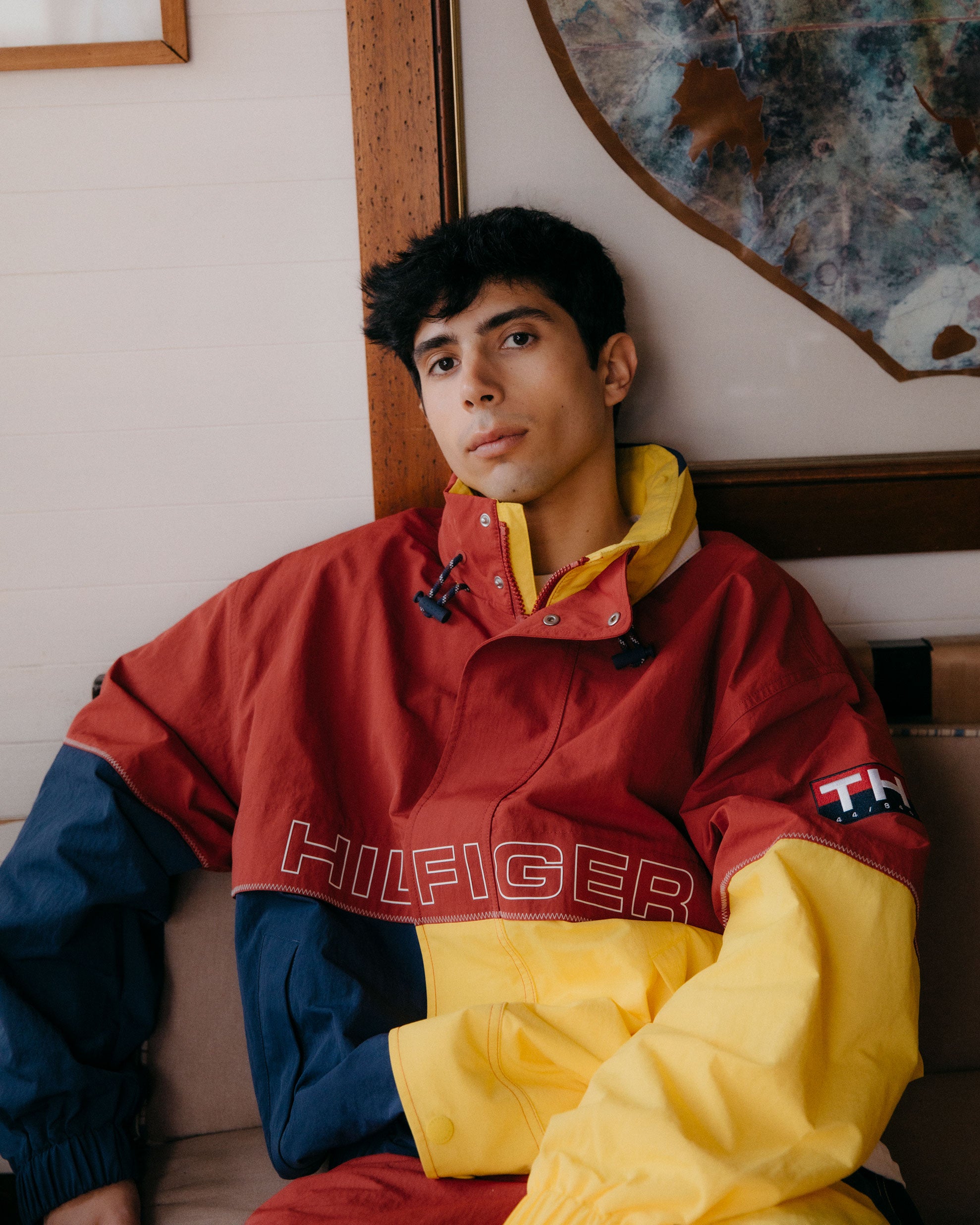 Jackets Coats Tommy Hilfiger Sailing Color Block Regatta Relaxed Men's Rain Jacket - MN0MN00008XMO