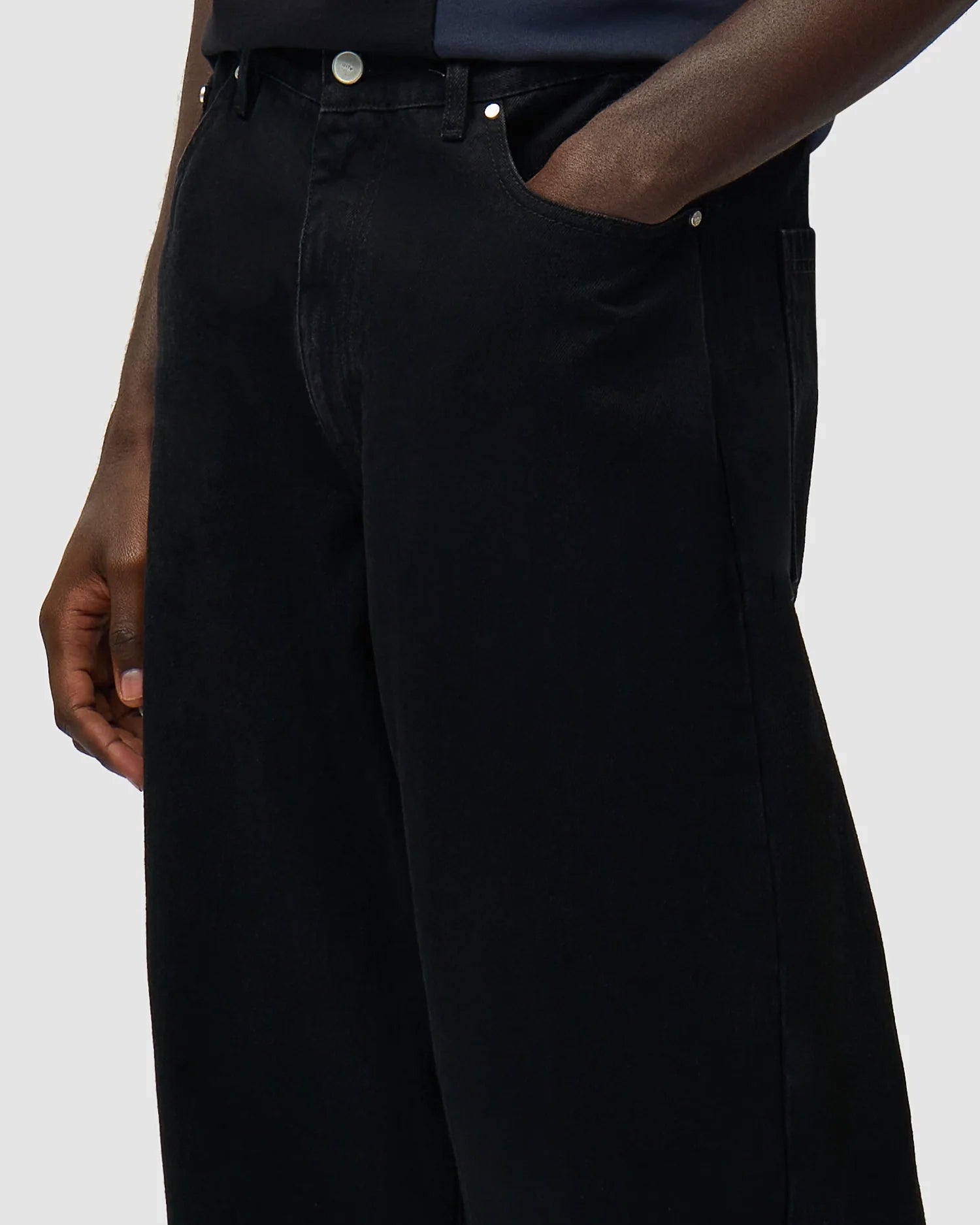 Jeans Arte Antwerp Circle Logo Relaxed Men's Baggy Jeans - SS26-211P-Black