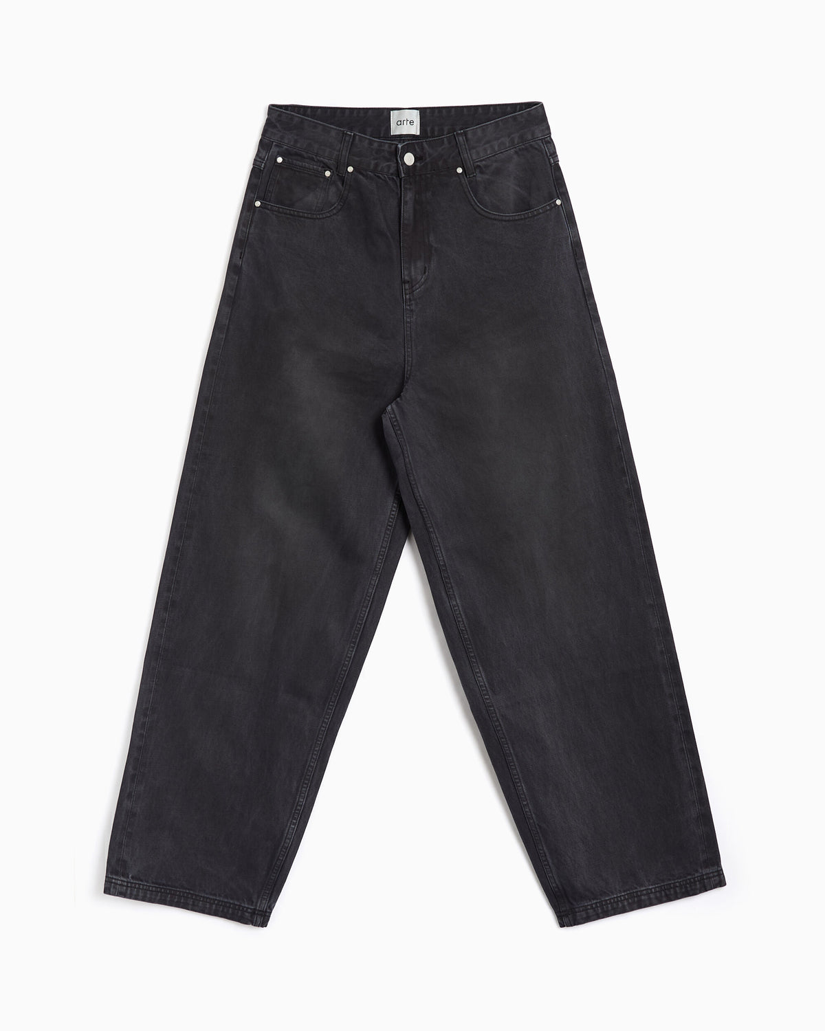 Jeans Arte Antwerp Washed Ease Relaxed Men's Baggy Jeans - AW26-077P-Black
