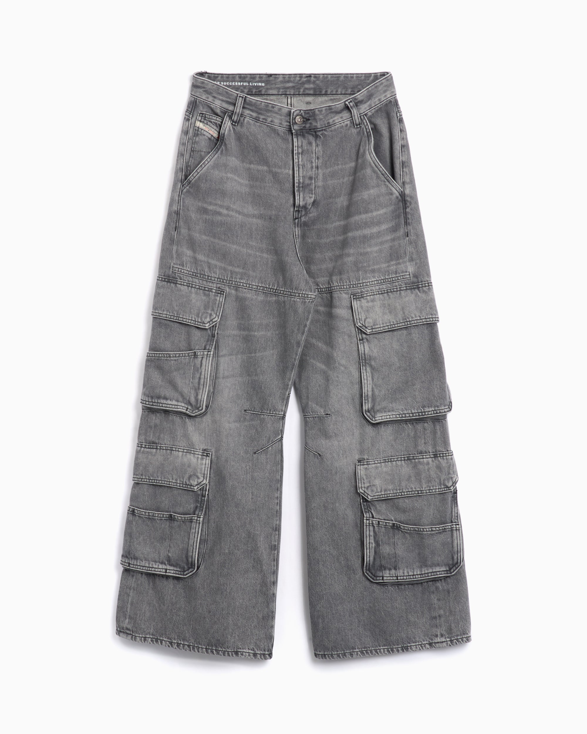 Diesel D-Sire-Cargo-D L.30 Women's Cargo Pants Relaxed Women's Jeans