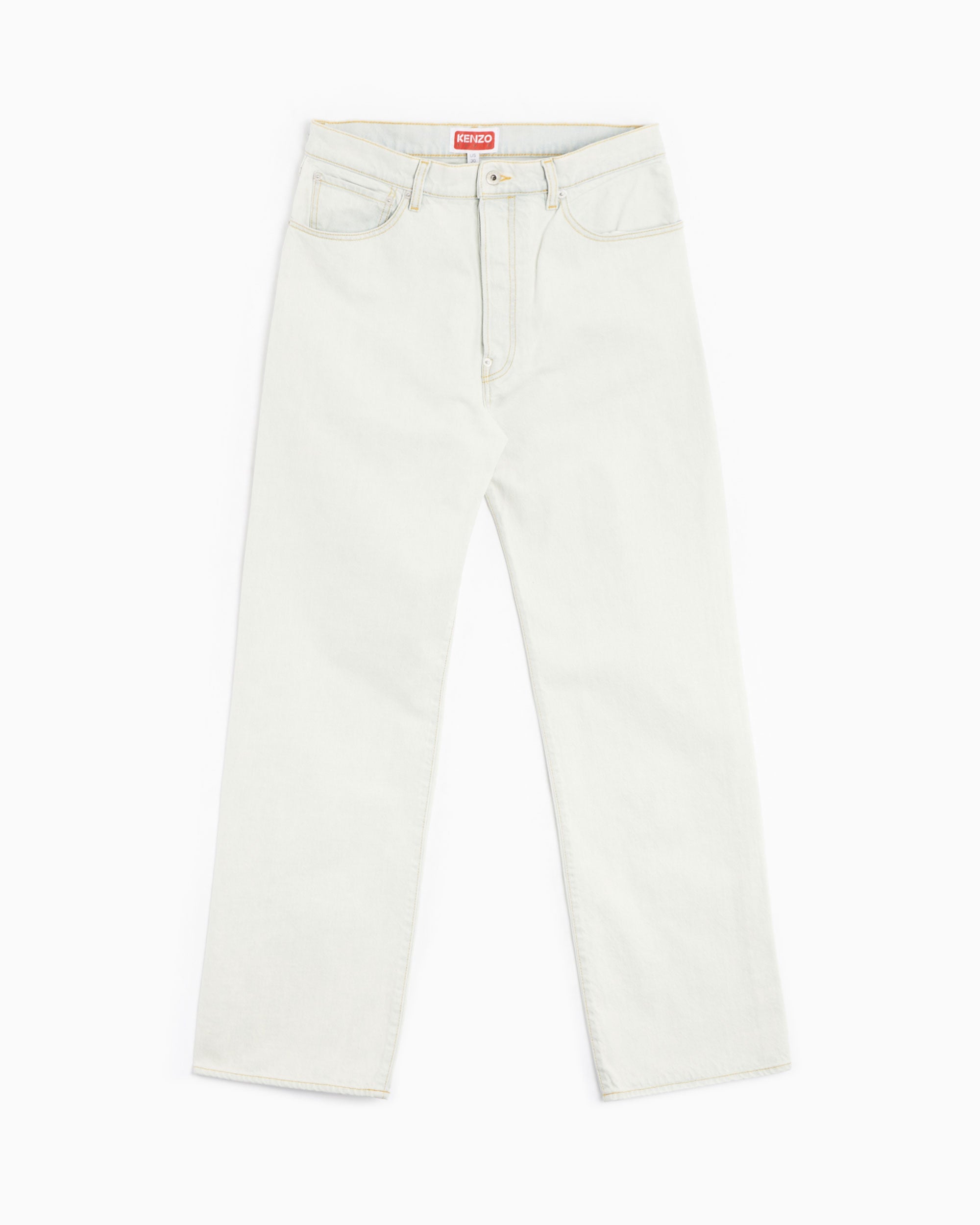 Kenzo Suisen Men's Bleached Relax Denim Pants Men's Jeans