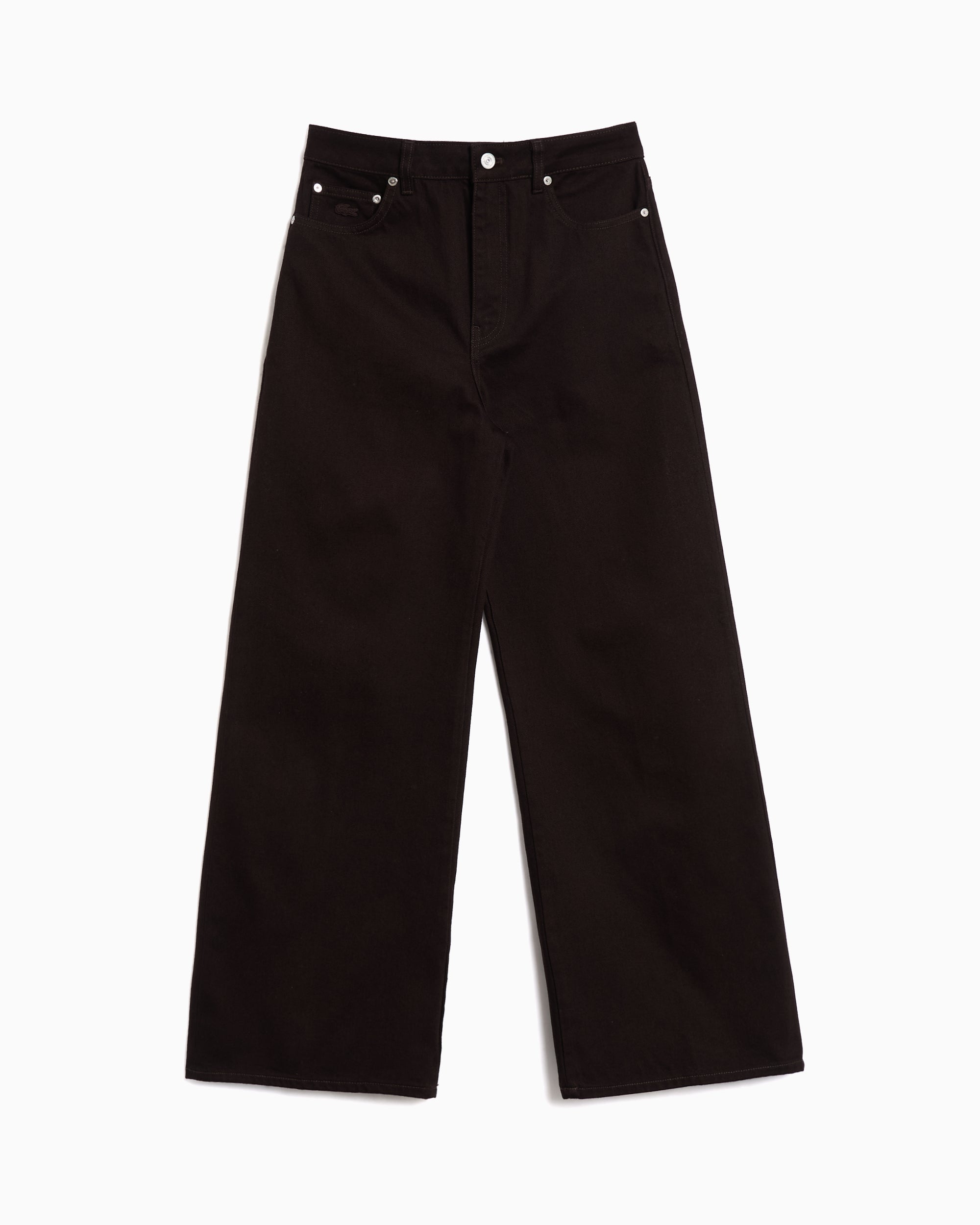 Jeans Lacoste Retro Relaxed Women's Wide Leg Jeans - HF0867-00-3LA
