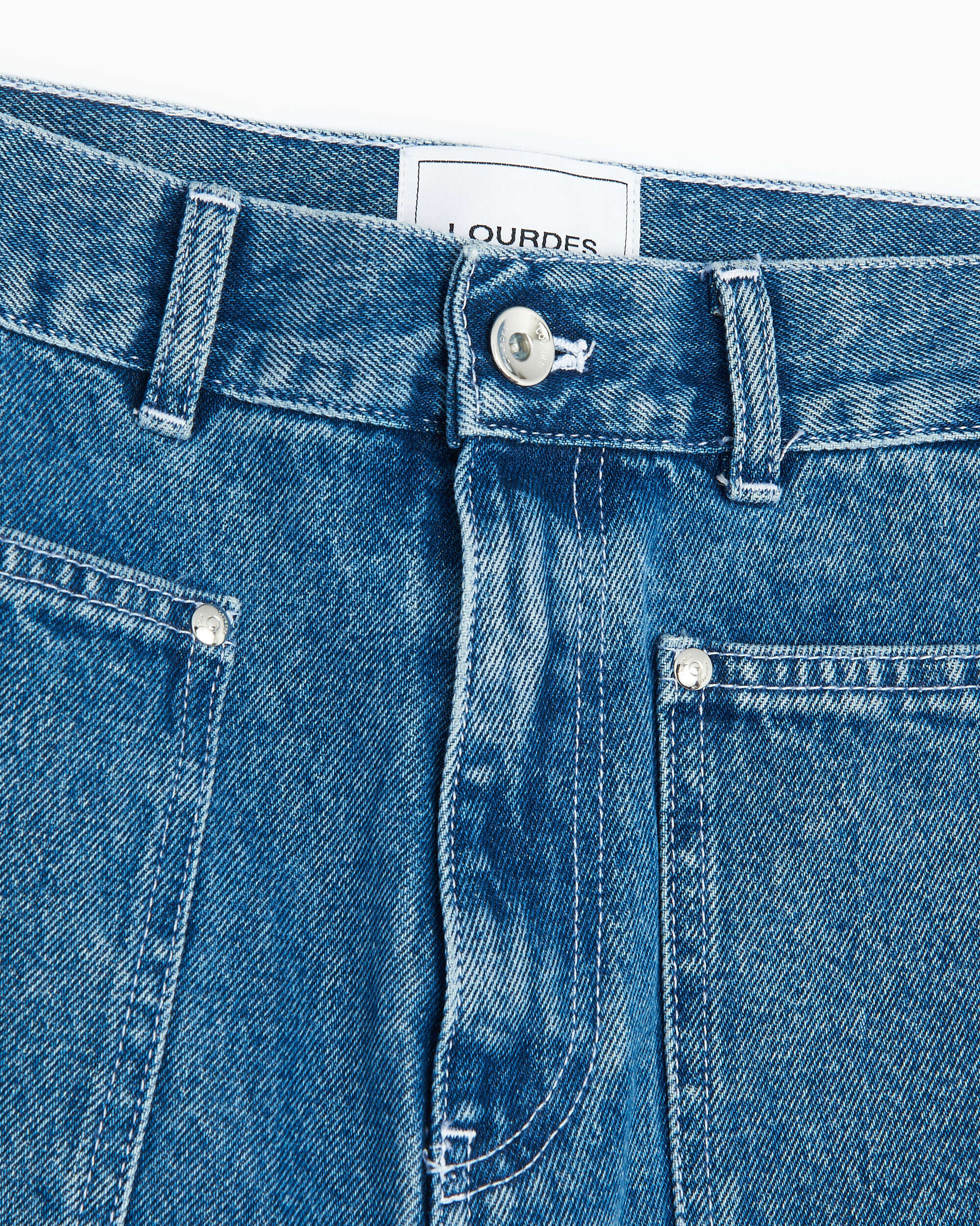 Jeans Lourdes New York Lourdes 20 Pocket Unisex Denim Pants Unisex Jeans - LOF1XT04AP-TE427.326