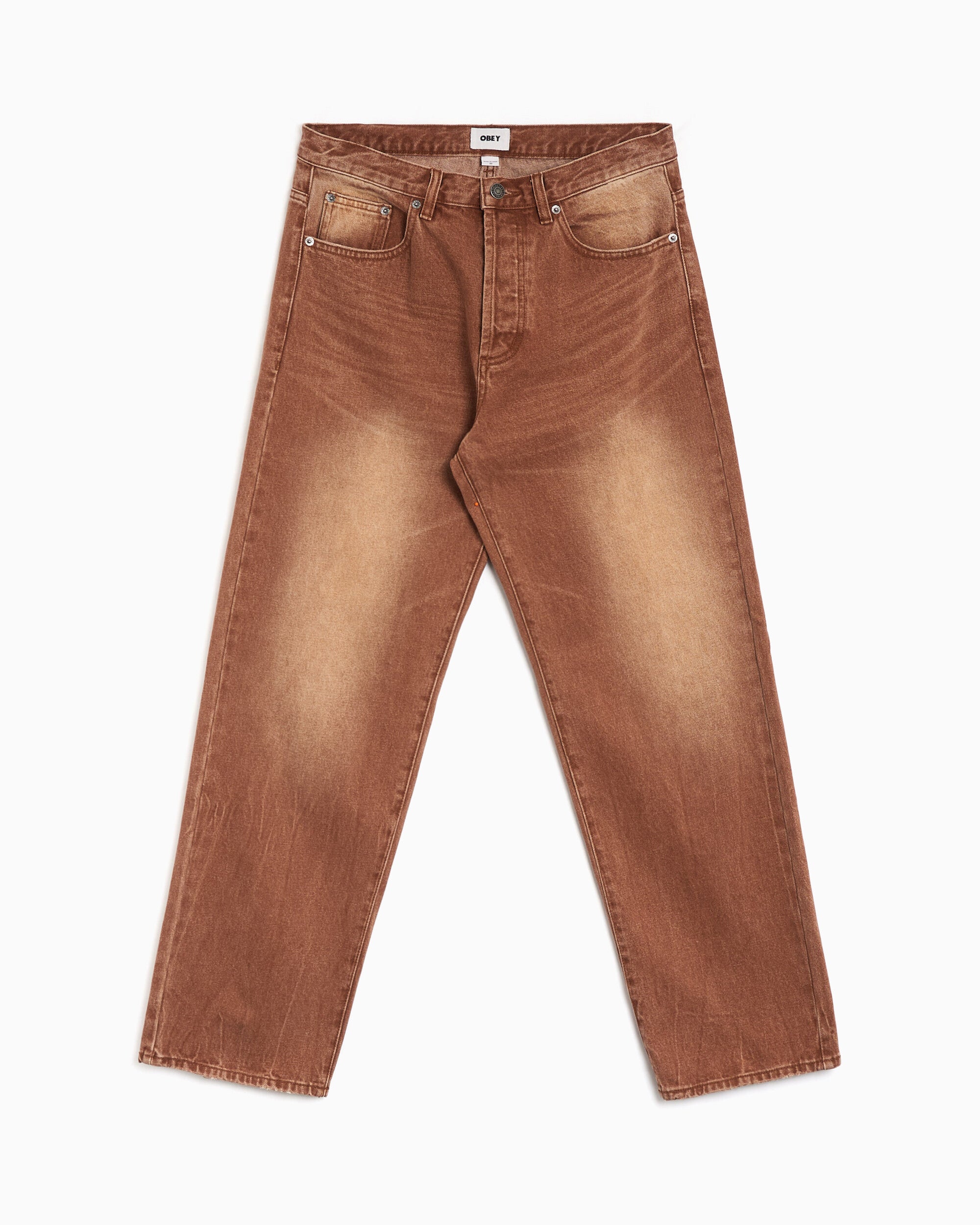 Jeans OBEY Clothing Boxcar Relaxed Men's Jeans - 142010119-ACB