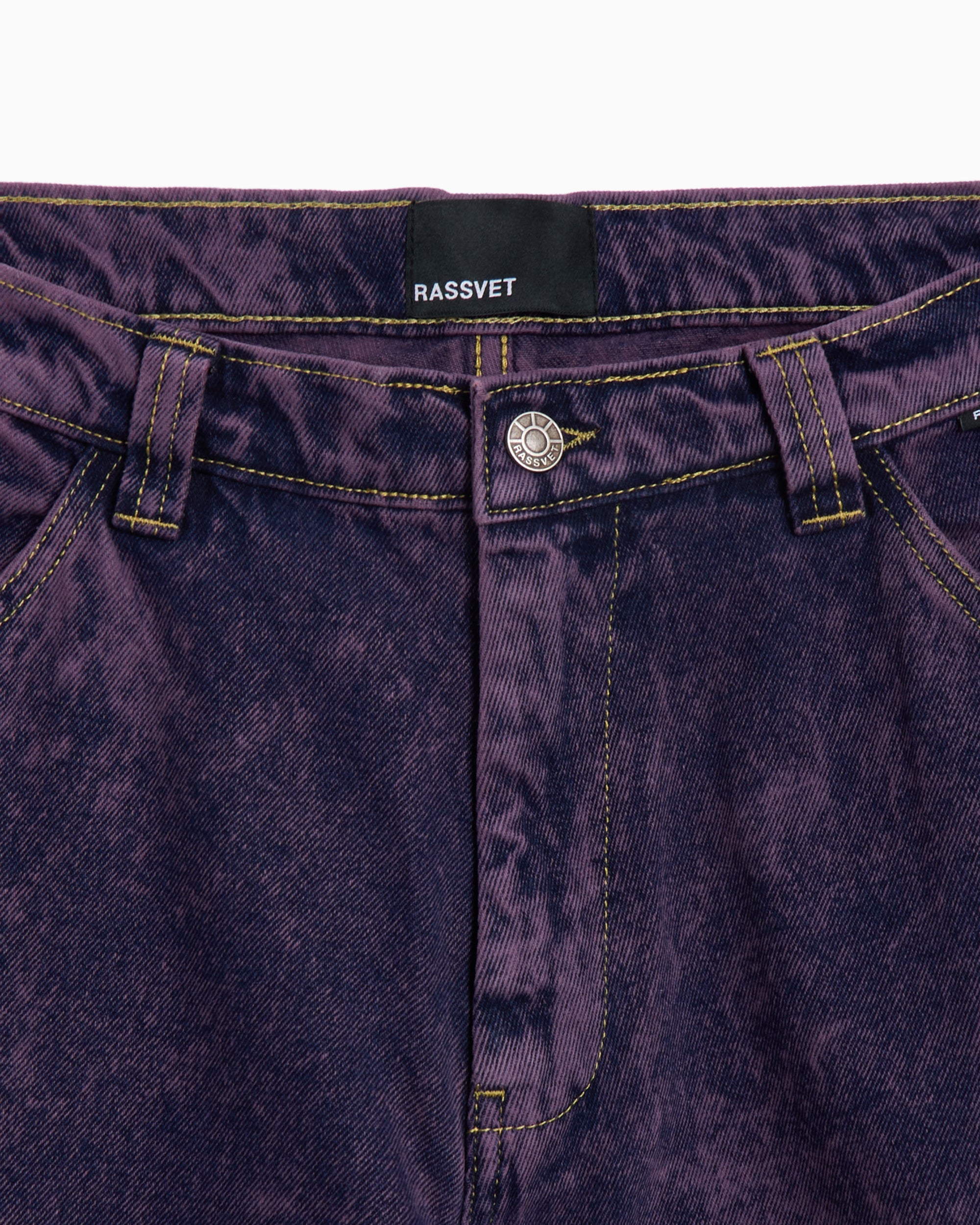Jeans Rassvet Acid Wash Carpenter Work Men's Denim Pants Relaxed Men's Carpenter Jeans - PACC16P003-1