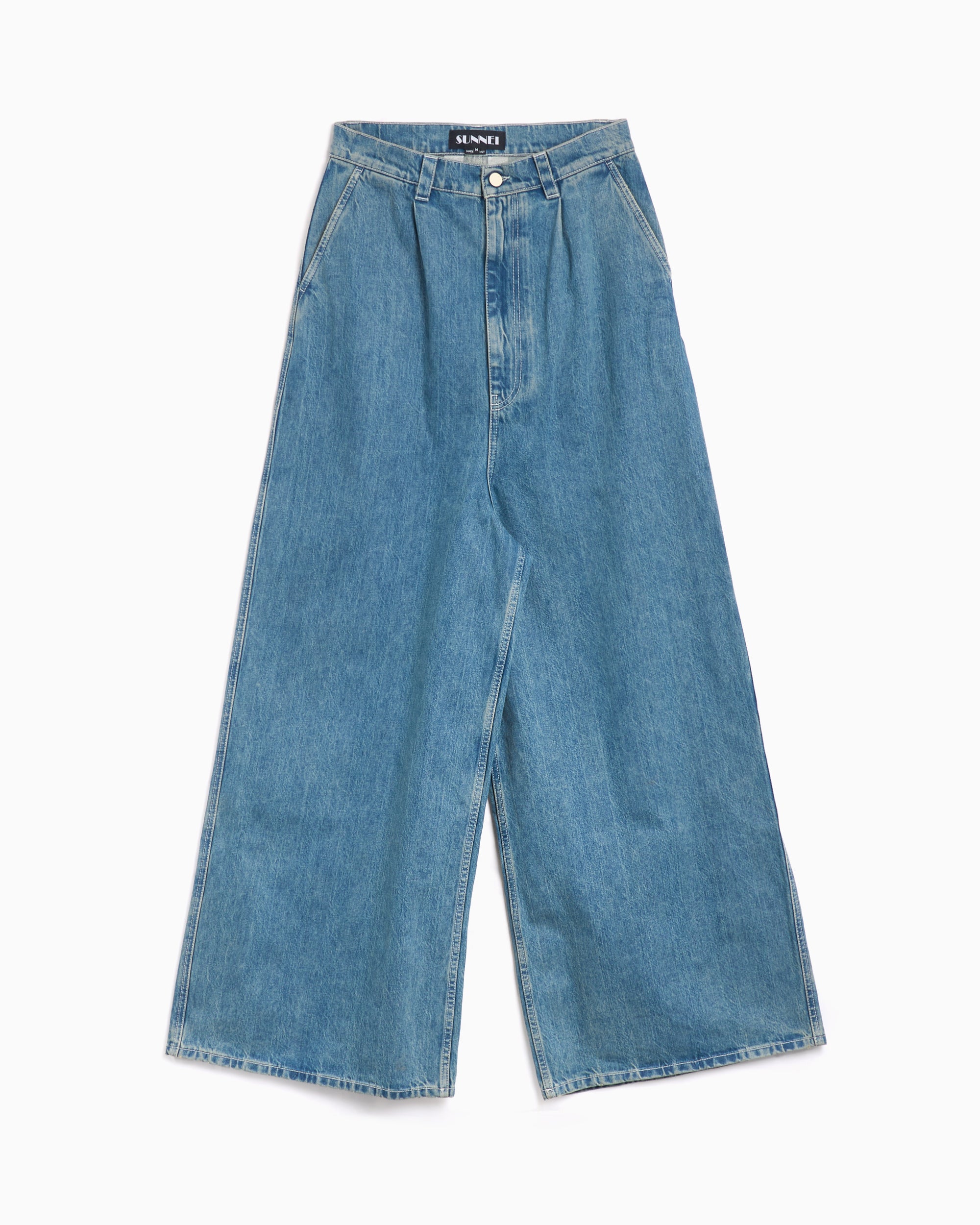 Sunnei Extra Over Unisex Pants Relaxed Unisex Wide Leg Jeans