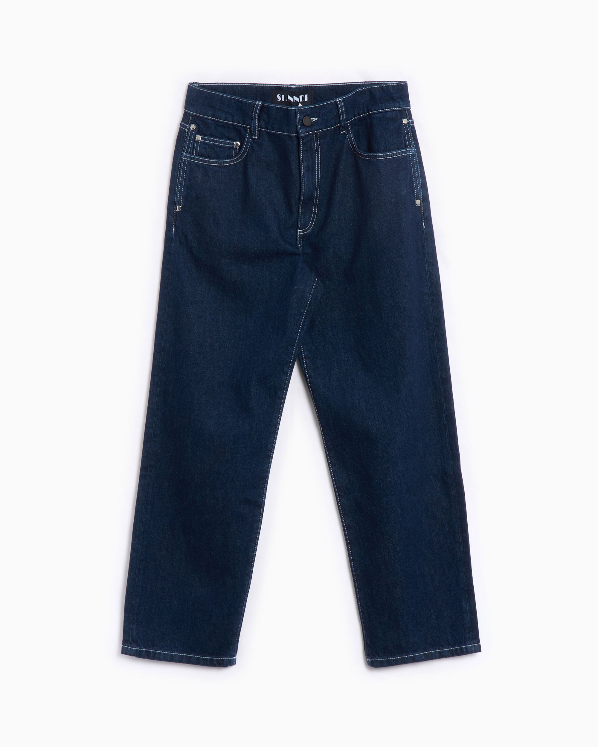 Jeans Sunnei Tapered Men's Denim Pants Relaxed Men's Baggy Jeans - RTWMBOT032-DEN015-RAW