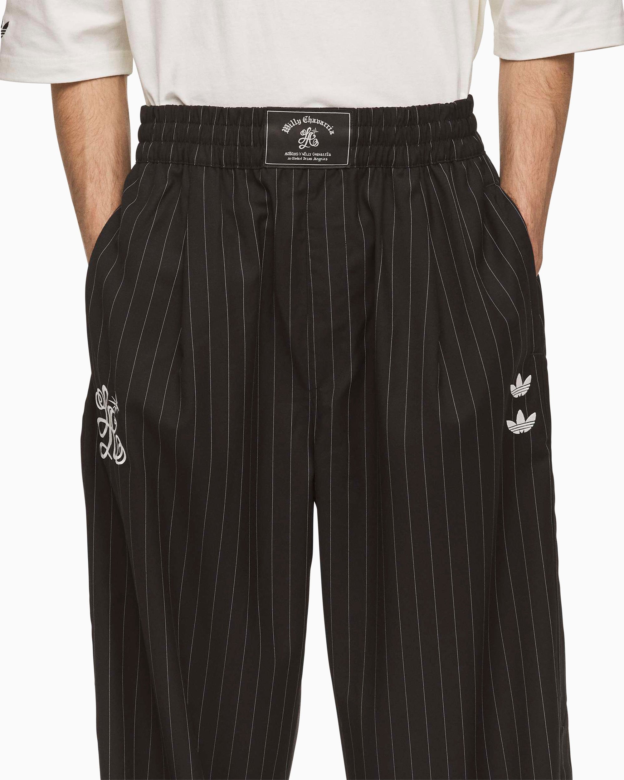 Pants adidas Originals x Willy Chavarria Pinstripe Relaxed Men's Track Pants - KR8688