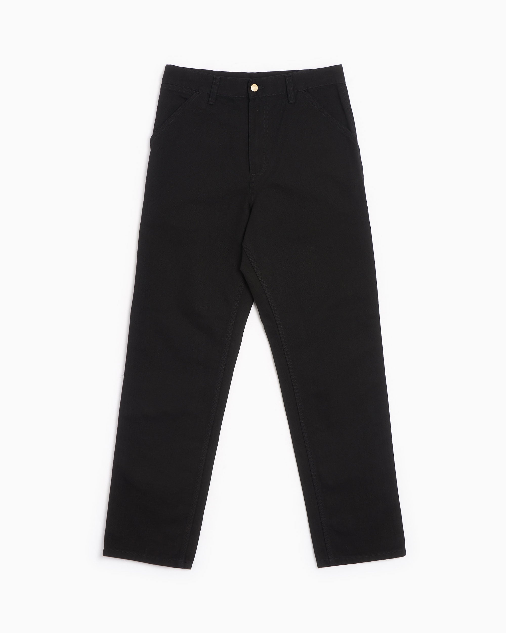 パンツ carhartt shingle knee pants black 28/32 Carhartt WIP Single Knee Men's Pants Relaxed Men's Chino Pants