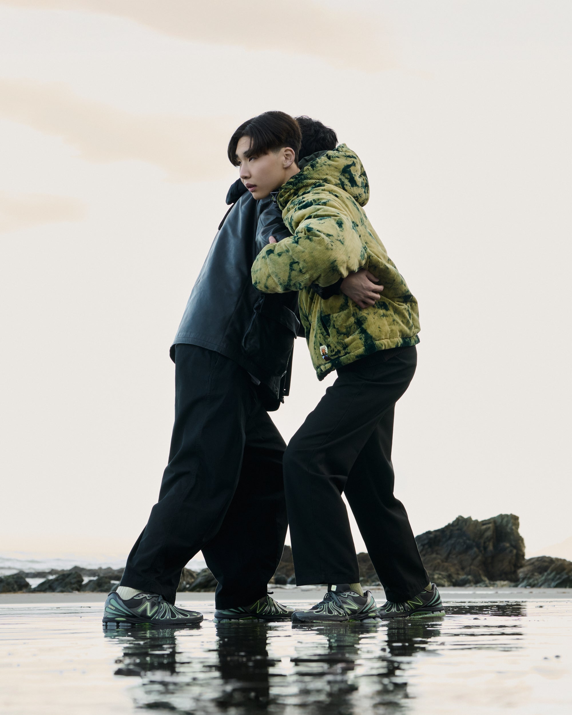 Pants Needles H.D. Relaxed Men's Baggy Pants - RW238-B-Black