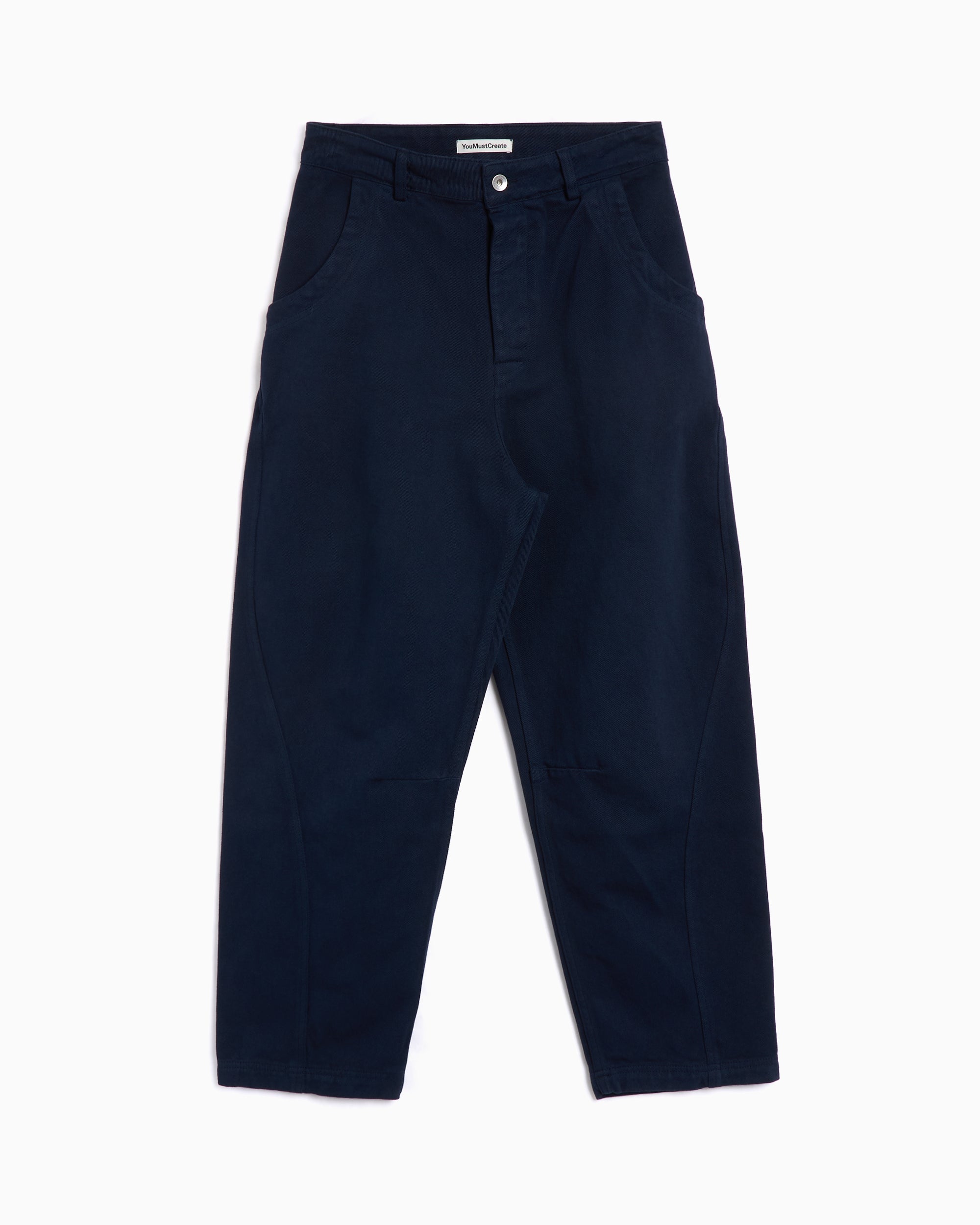 Pants YMC Twisted Seam Men's Pants Relaxed Men's Pants - P4YAQ-NAVY