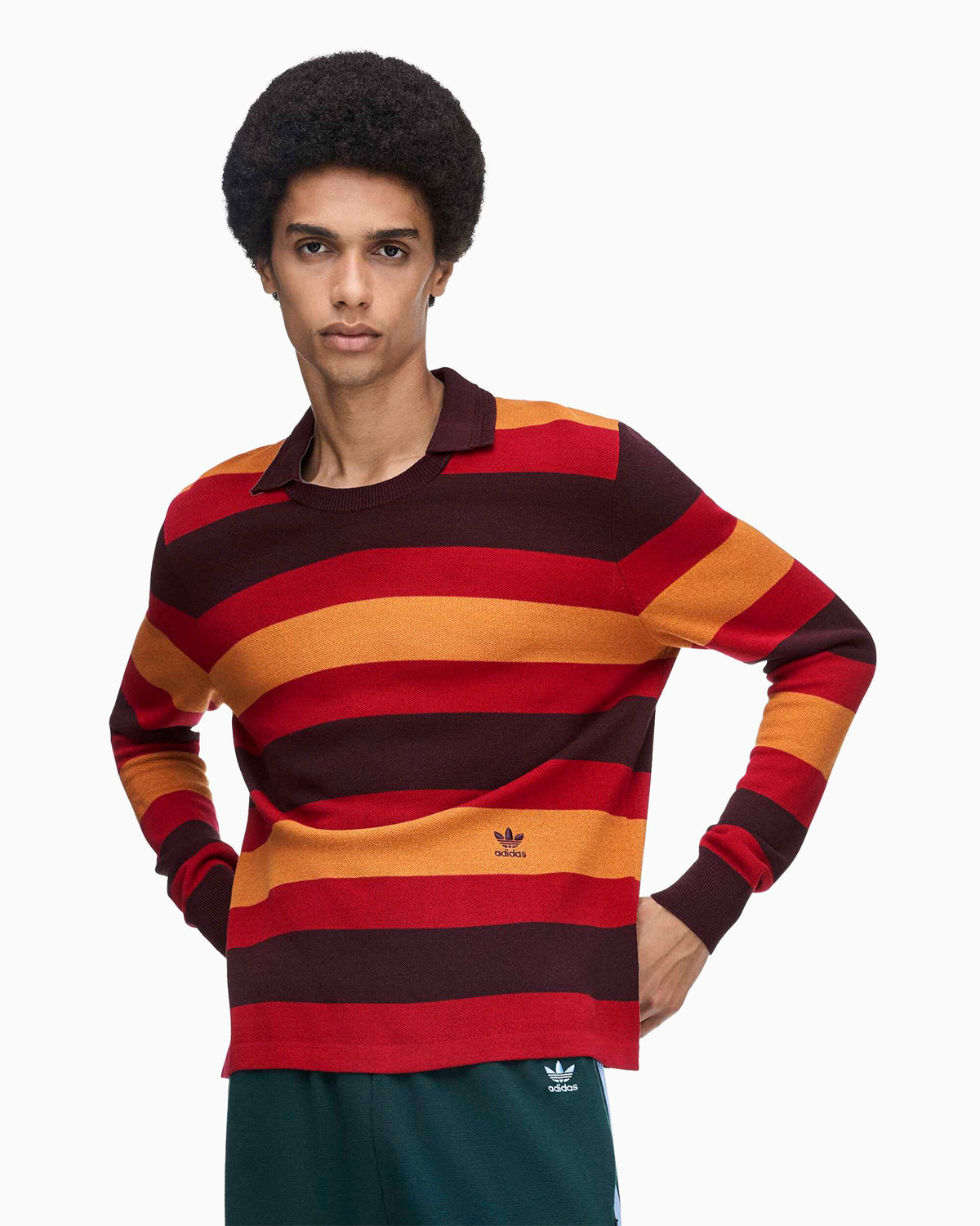Polo shirts adidas Originals x Wales Bonner Relaxed Men's Polo Shirt - HY5014