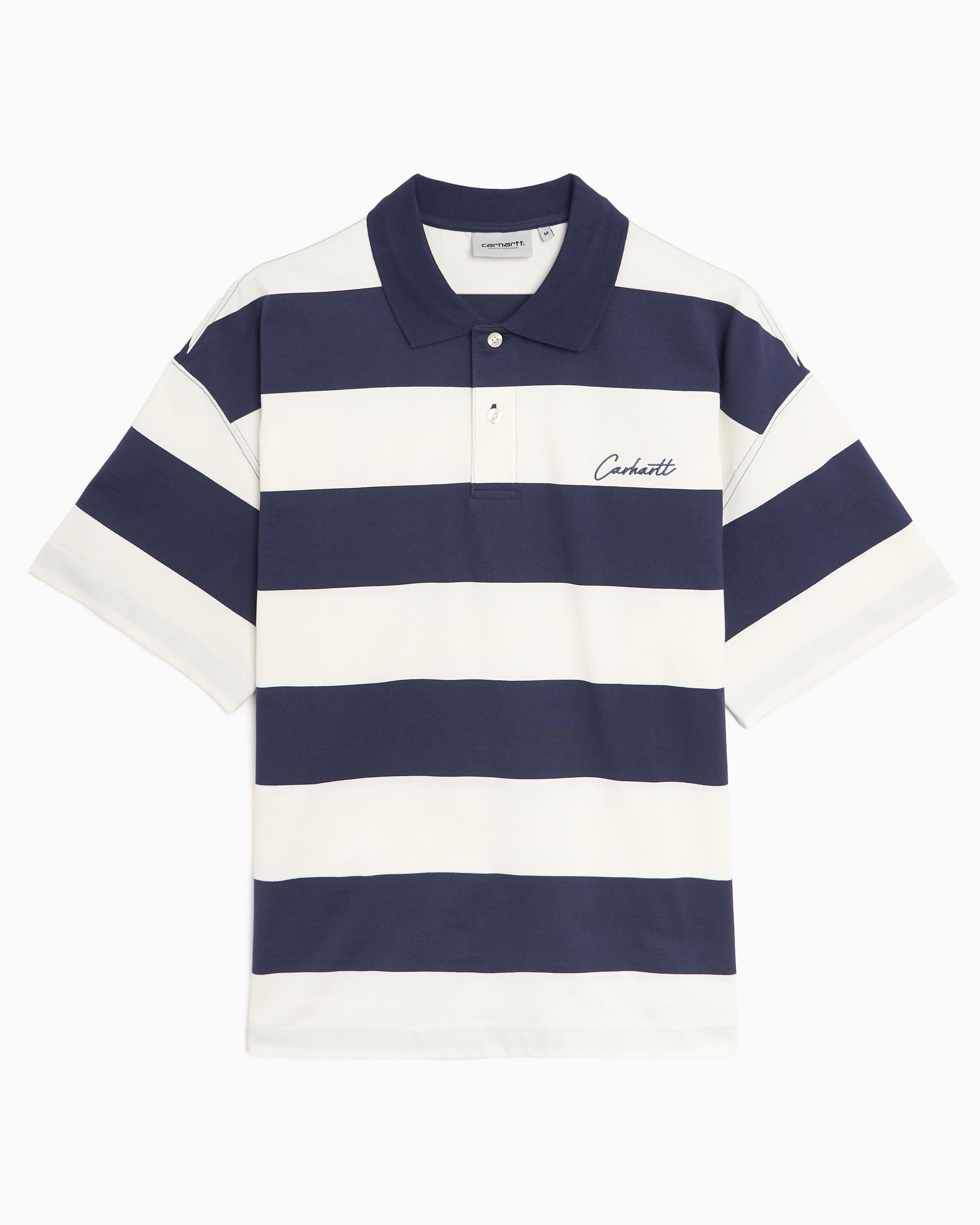 Polo shirts Carhartt WIP Delray Striped Boxy Men's Polo Shirt - I036187-3LEXX