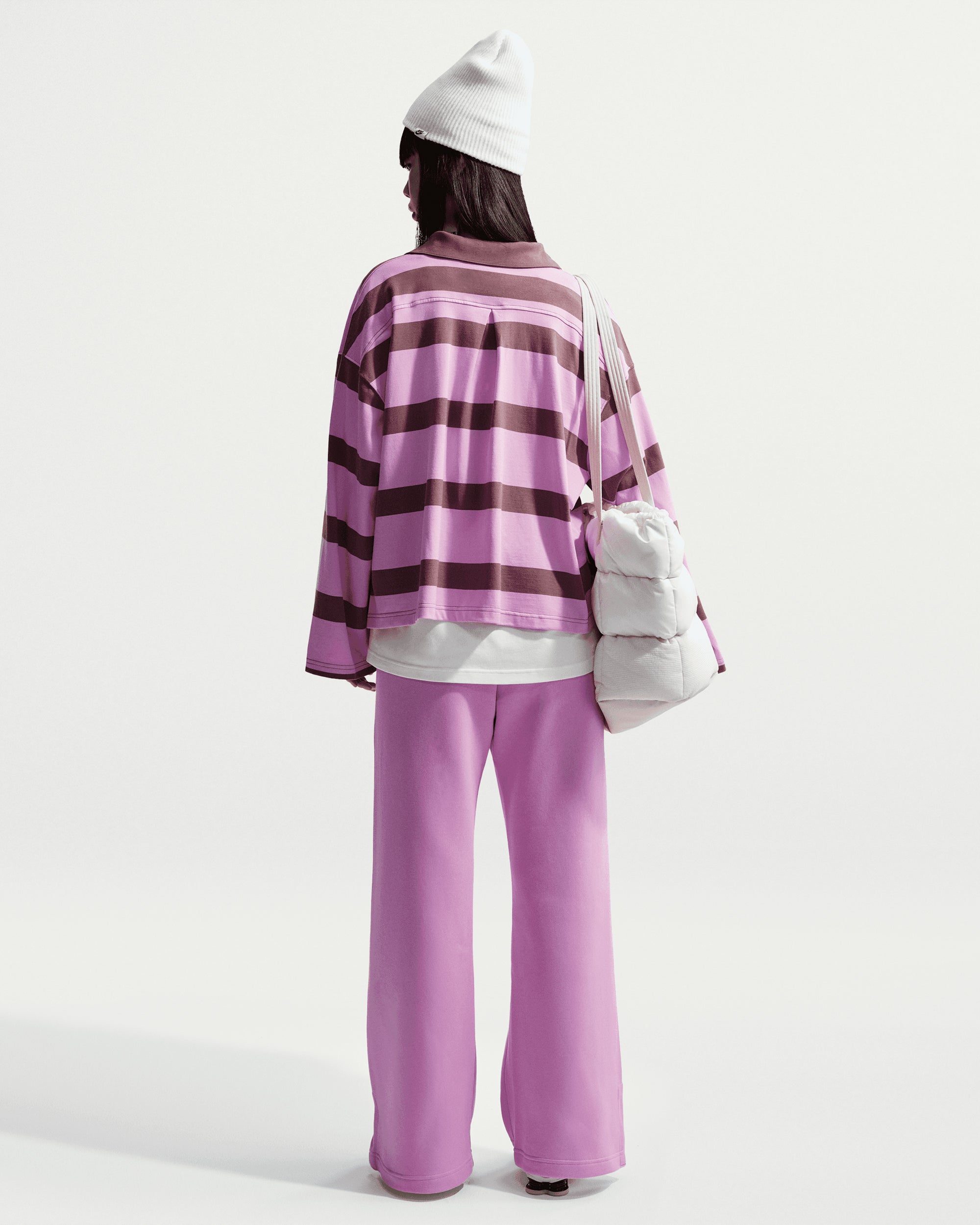 Polo shirts Nike Sportswear Striped Oversize Women's Polo Shirt - IQ0440-503