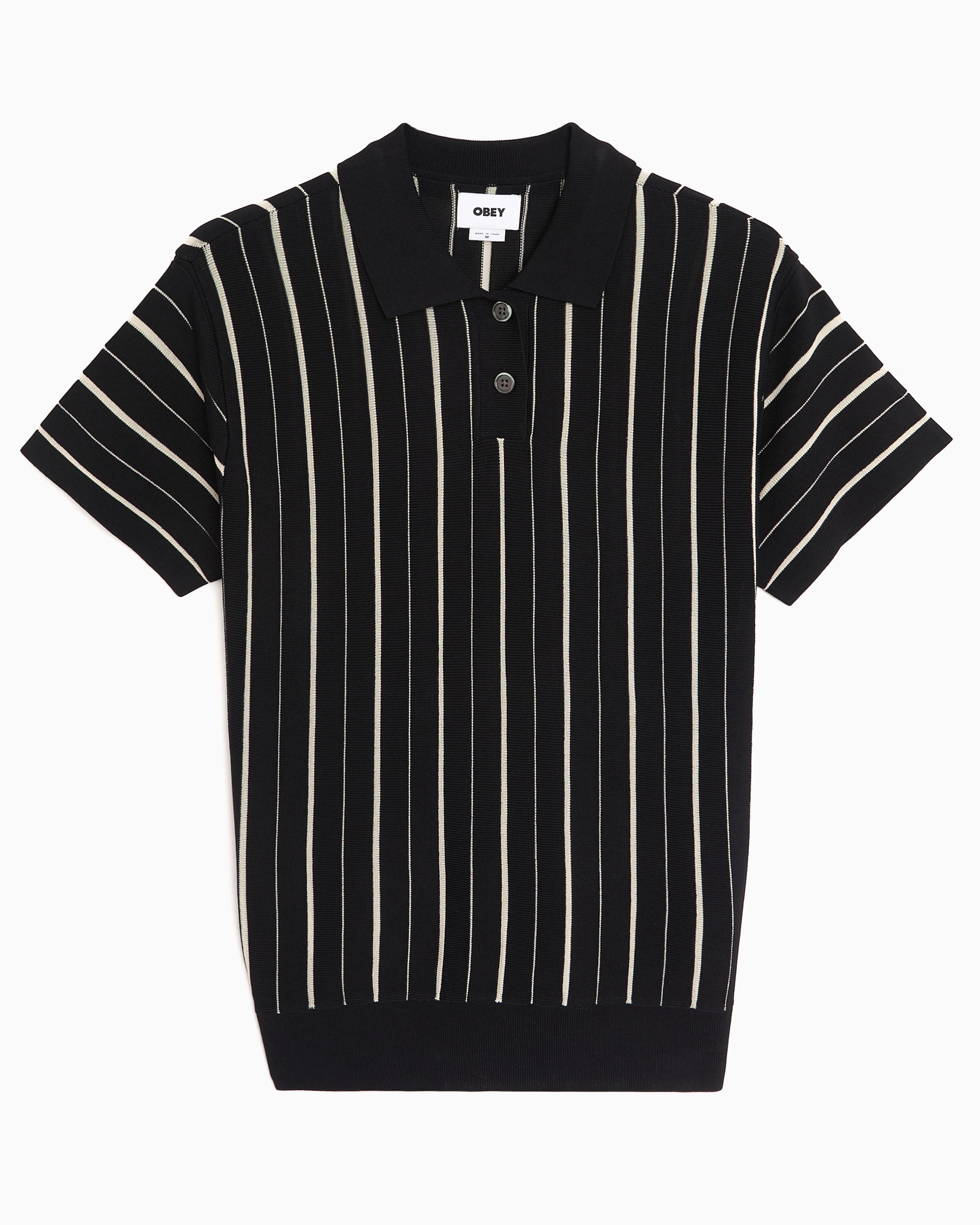 Polo shirts OBEY Clothing Arlo Striped Women's Polo Shirt - 251000138-BKM