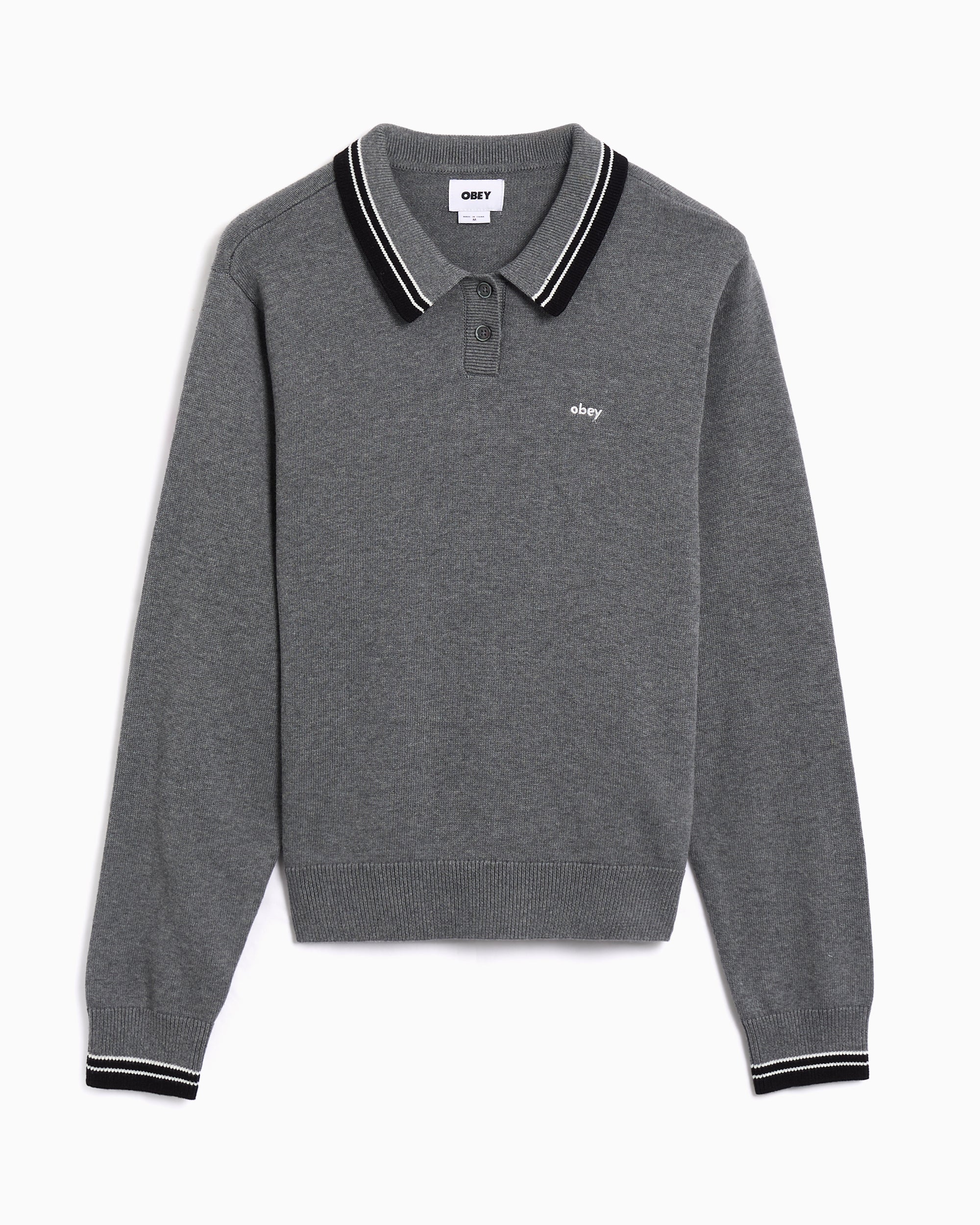 Polo shirts OBEY Clothing Goalie Relaxed Women's Polo Shirt - 251000130-GRY
