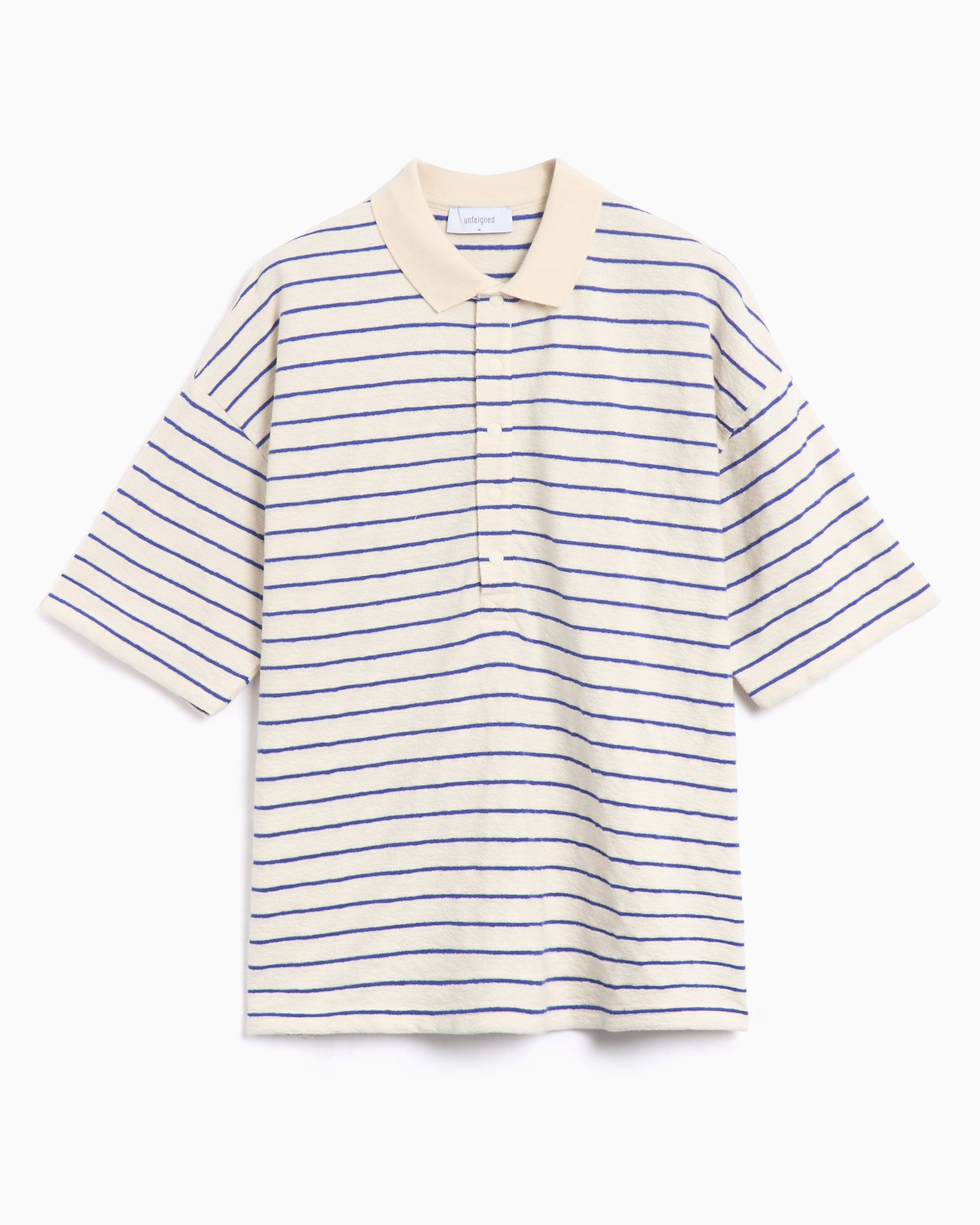 Unfeigned Men's Oversized Short Sleeve Terry Polo Oversize Men's Polo Unfeigned Men's Oversized Short Sleeve Terry Polo Oversize Men's Polo