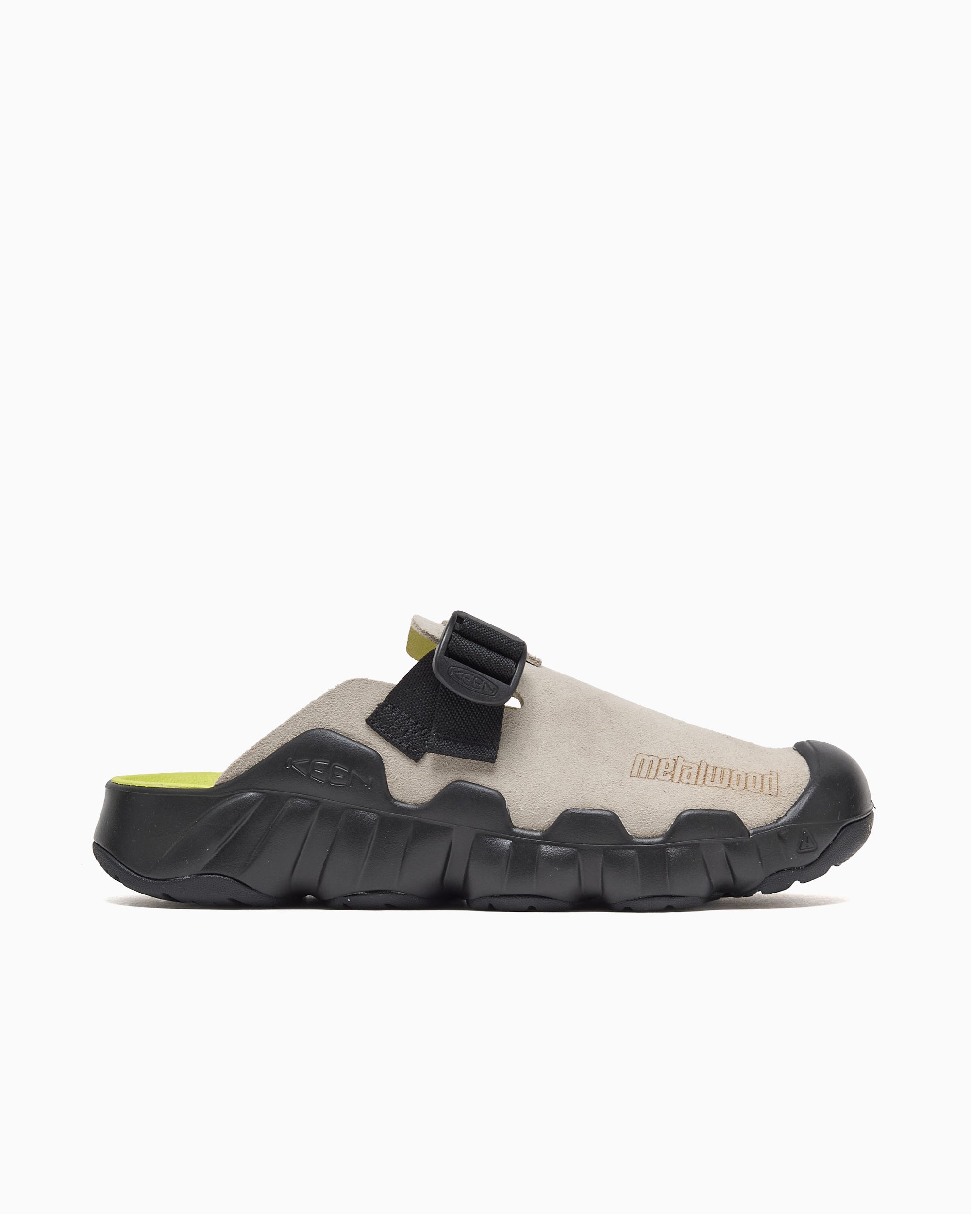 極美品　GROK LEATHER × SPIT WEB SHOES　27　厚底 KEEN x Metalwood Hyperport Leather Clog