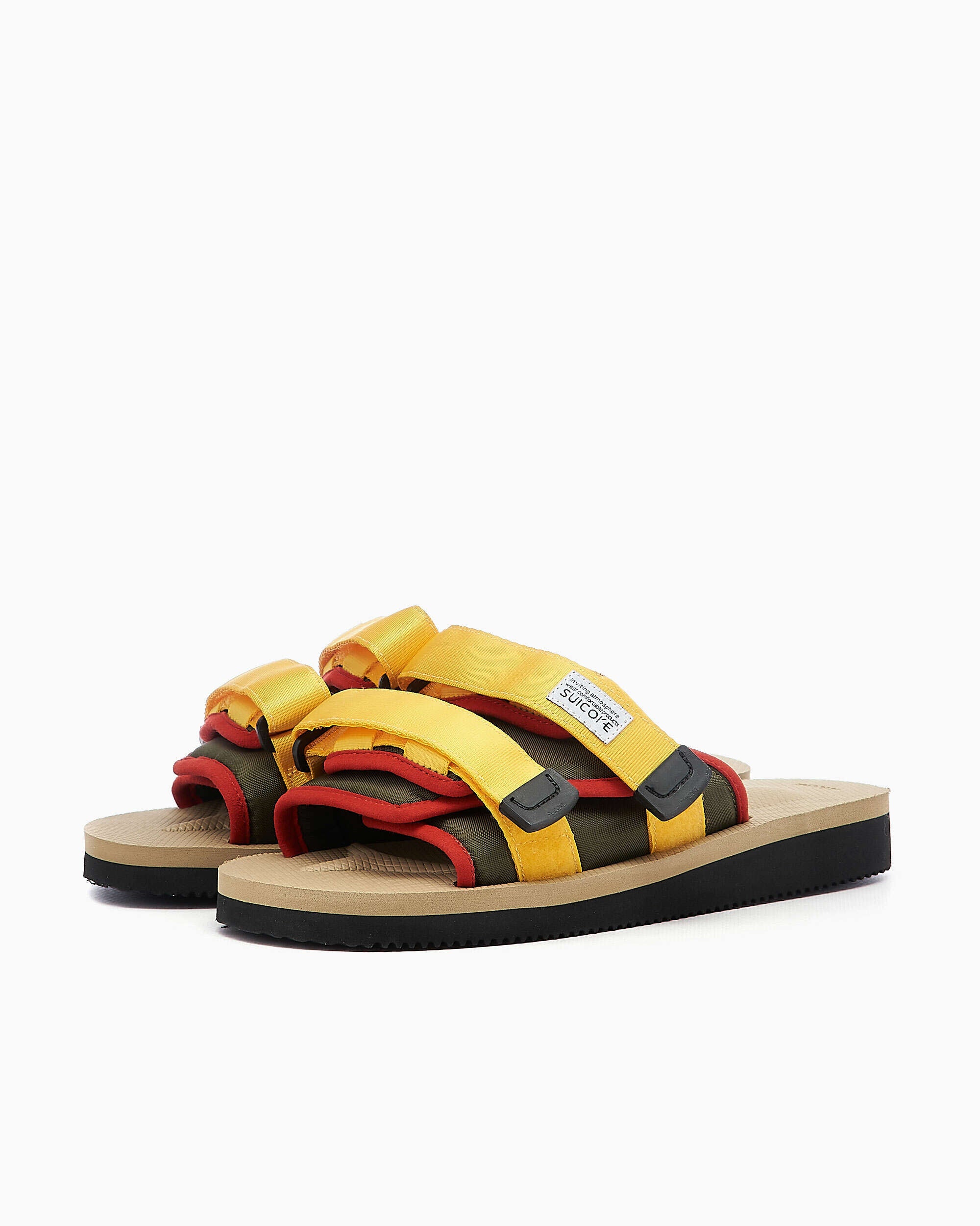Sandals Suicoke Moto Cab Olive/Beige - OG-056Cab._131