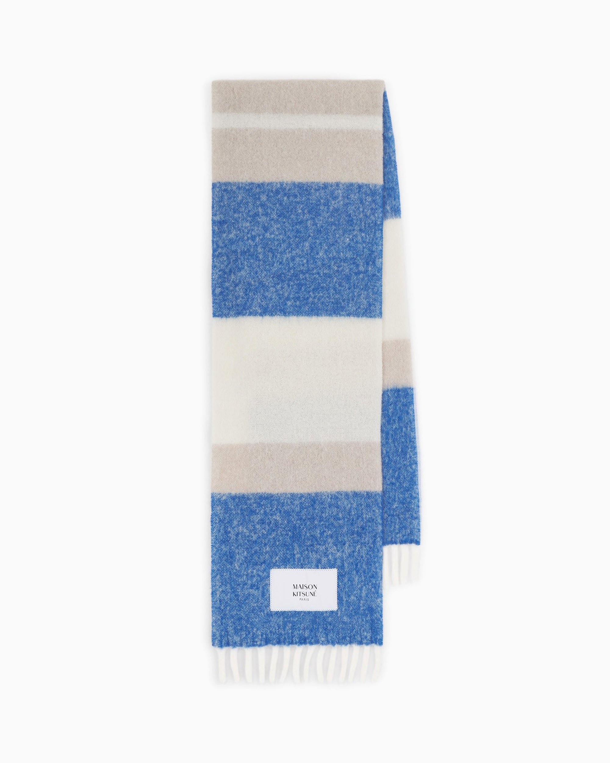 Maison Kitsuné Striped Unisex Scarf