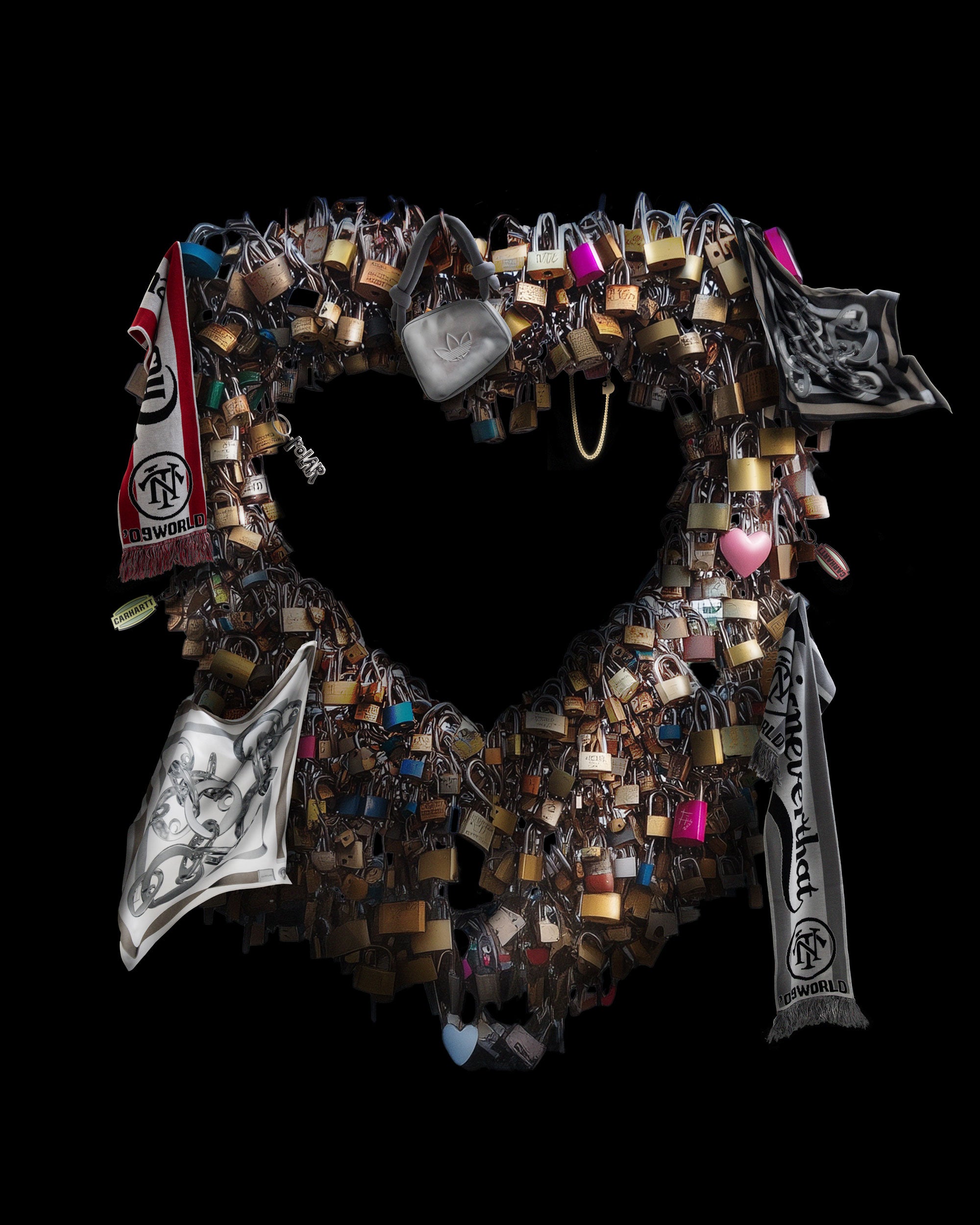 Scarves Gloves thisisneverthat® thisisneverthat® Football Unisex Scarf Unisex Scarves Gloves - TN243WACSC02-RED