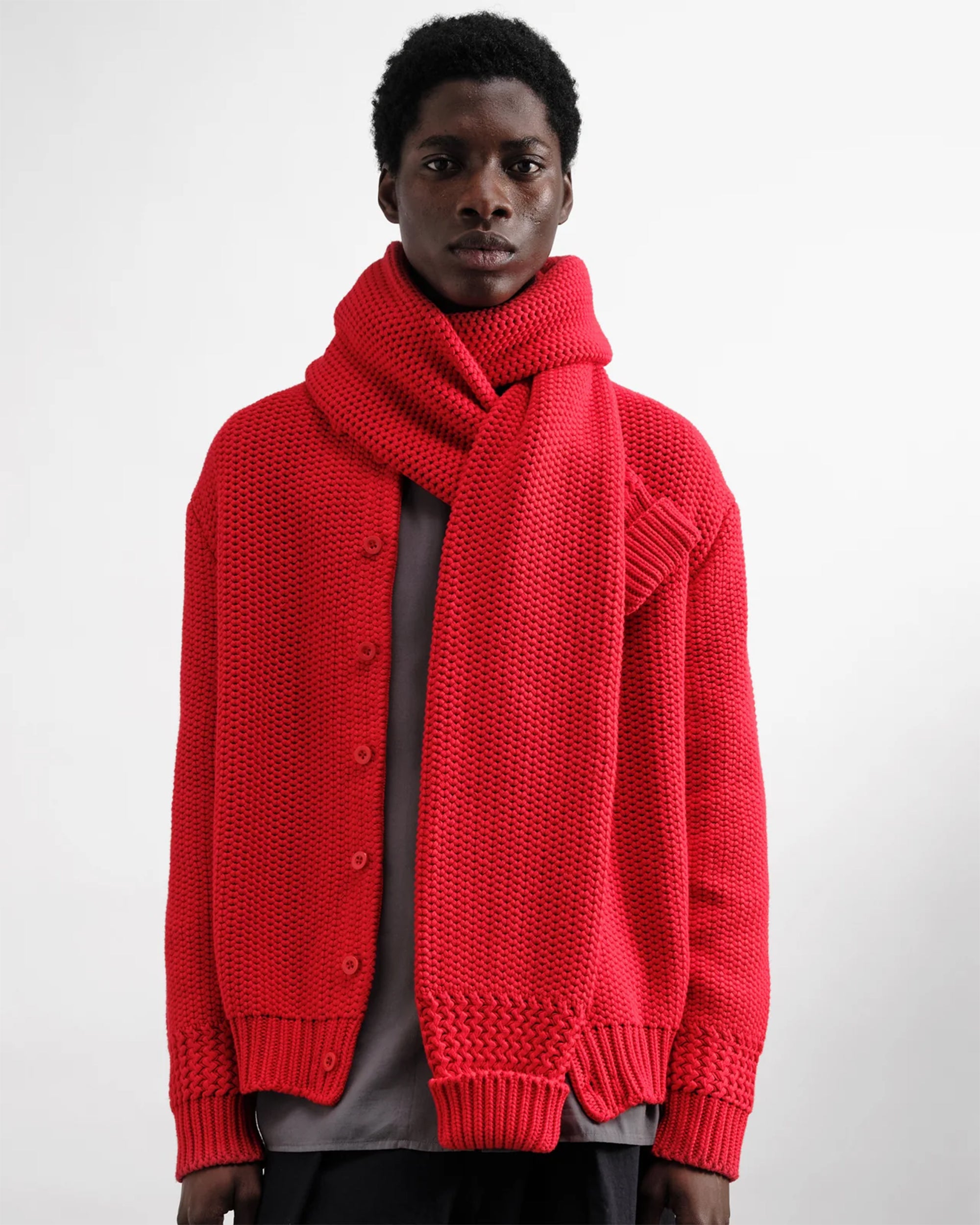 Scarves Gloves YMC Sleeve Unisex Scarf - PSZAC-RED