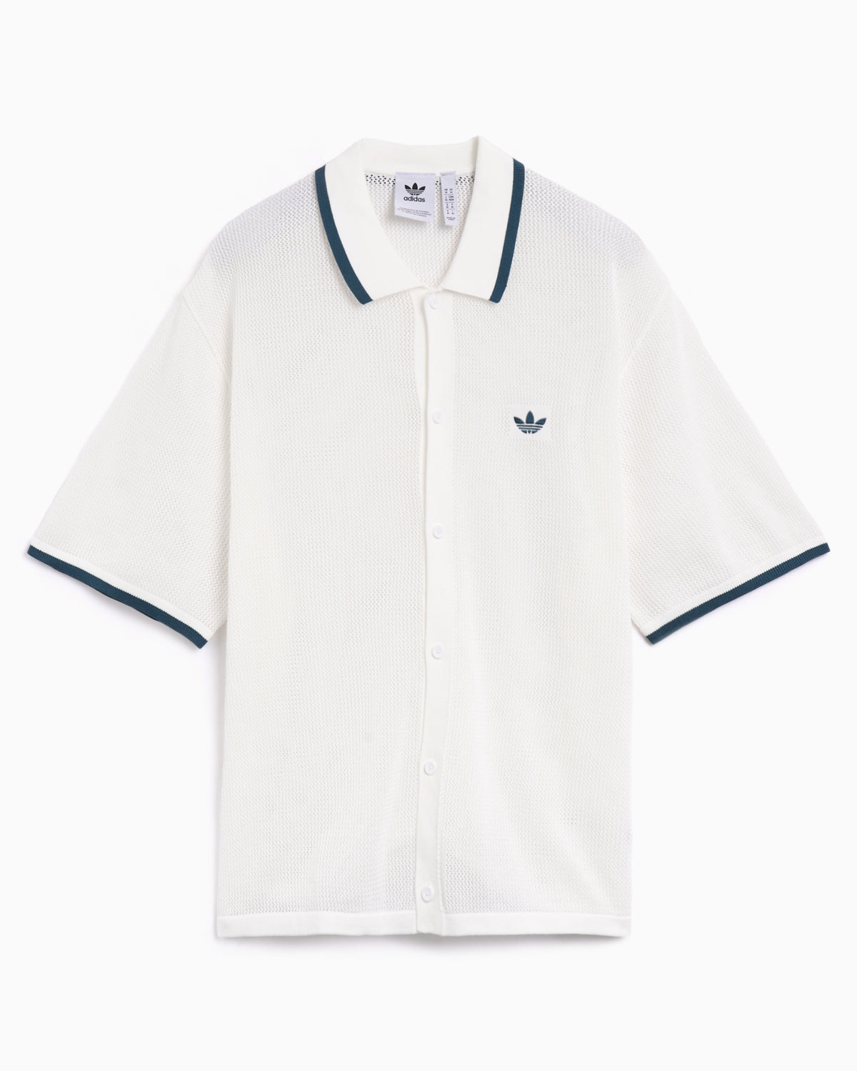 adidas men's dress shirt Originals Short-Sleeved Alexander by Daymor 1456 88% recycled polyester Size:12/18M LIVE 4/28/2025 LW