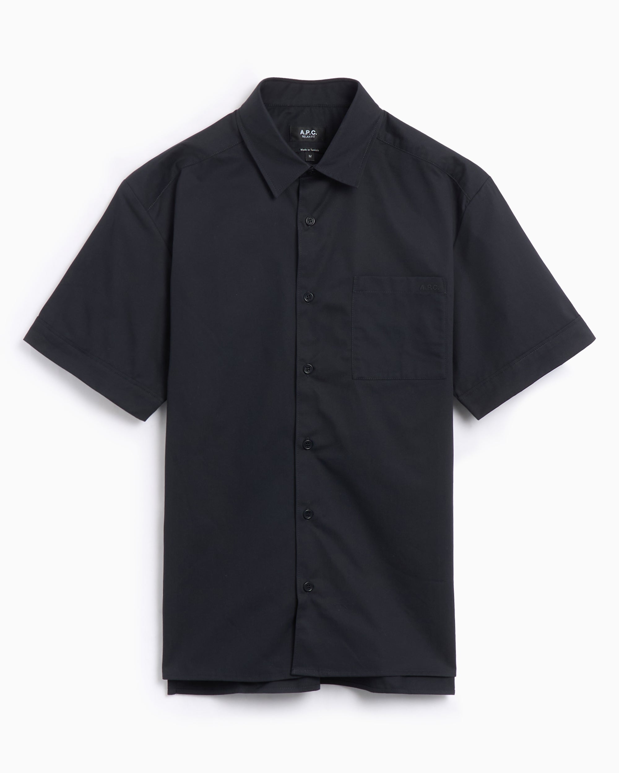 Shirts A.P.C. A.P.C. Ross Logo Men's Short Sleeve Shirt Men's Shirt - COGZR-H12623-IAK