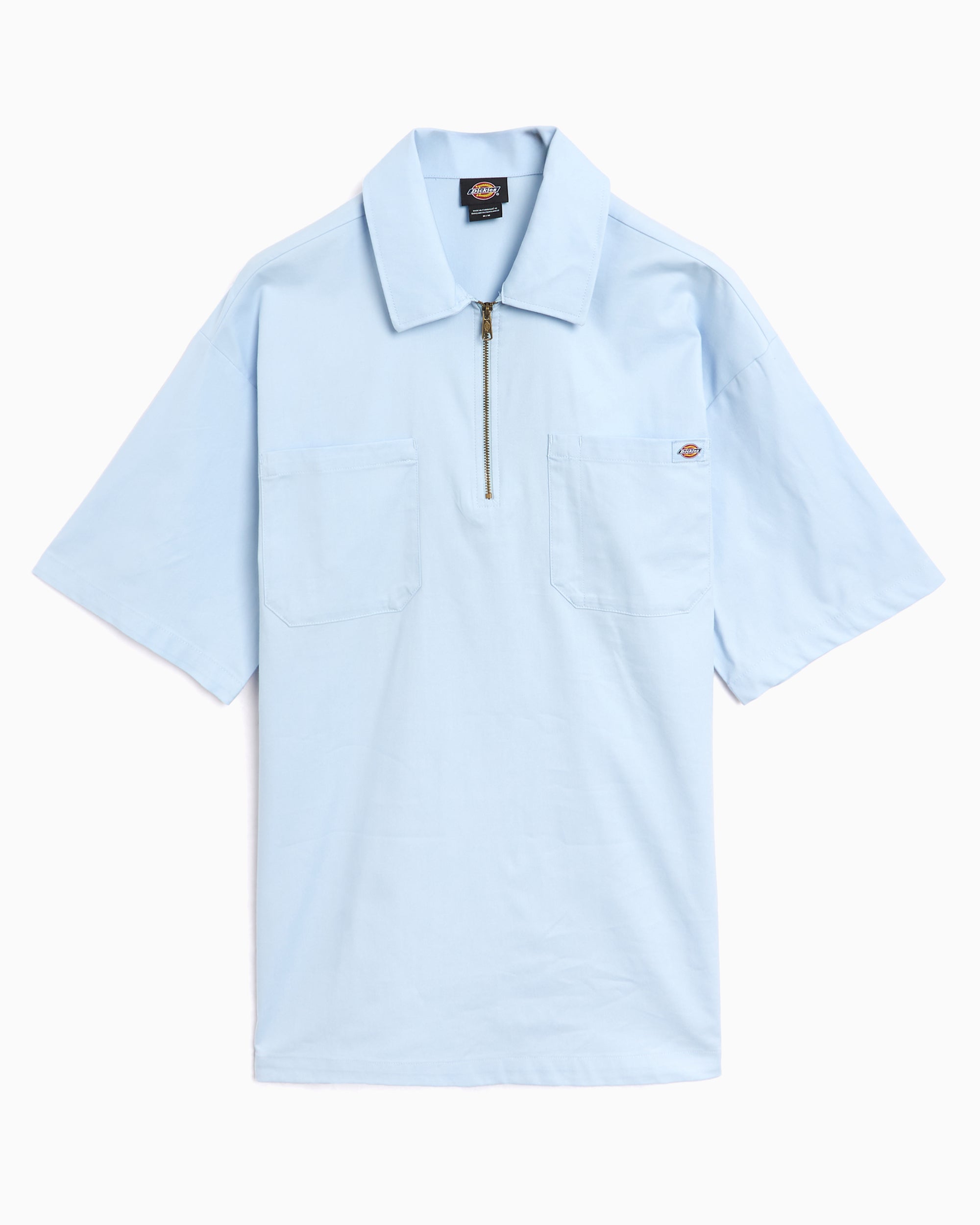 Dickies Men's Quarter Zip Ranch Short Sleeve Shirt Men's Shirt
