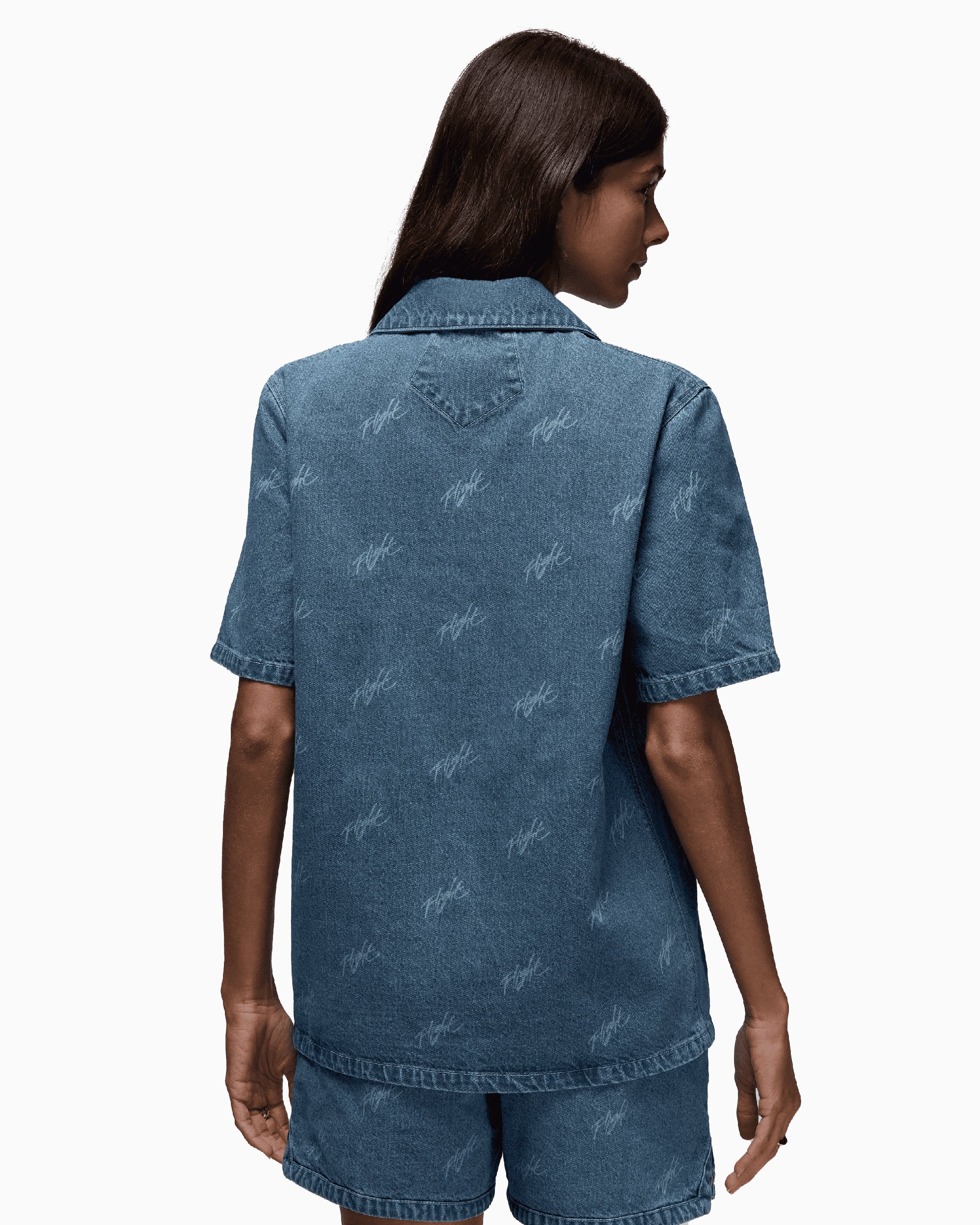 Shirts Jordan Women's Woven Short Sleeve Shirt Women's Shirt - FN5769-453