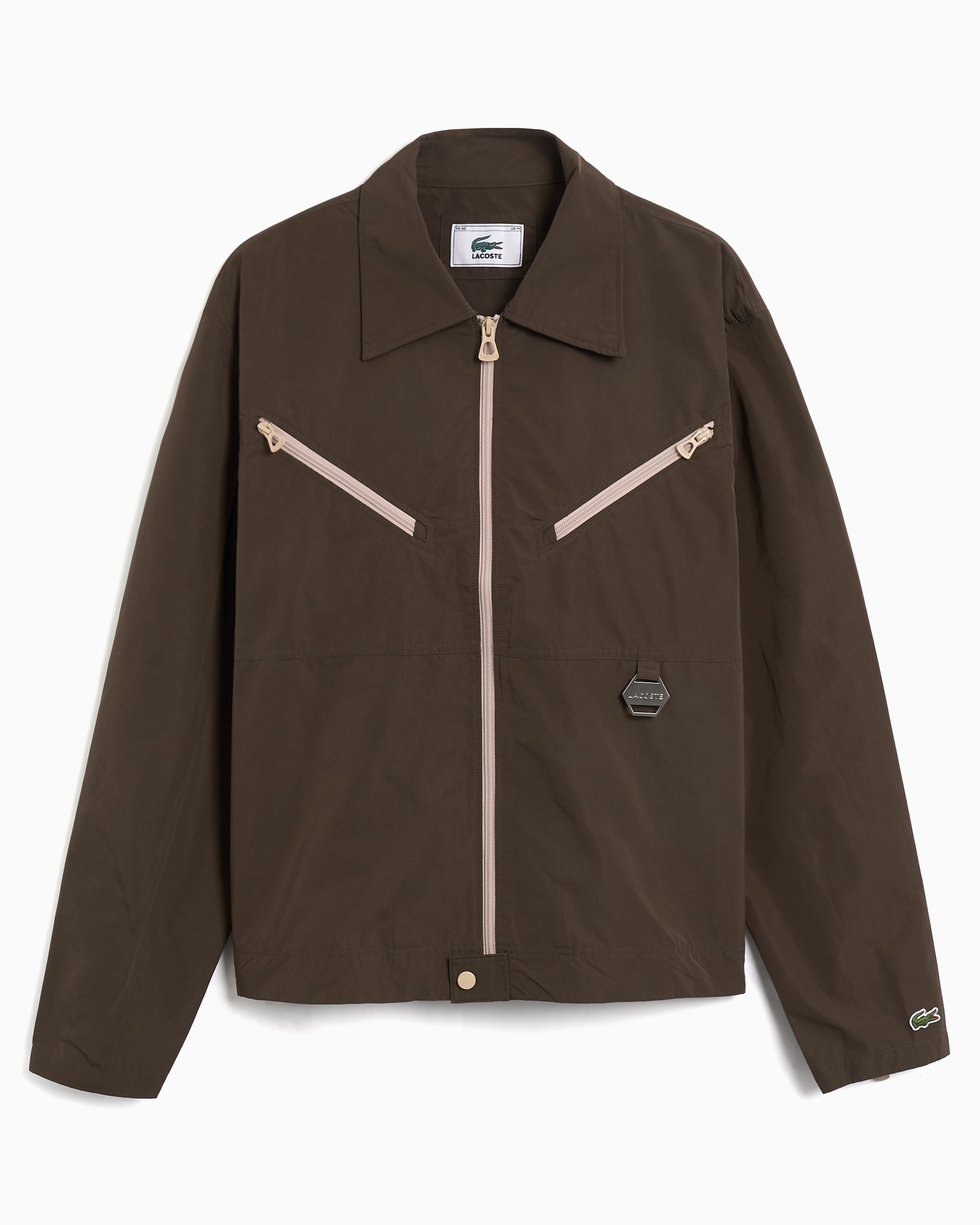 Lacoste Archive Edition Zipper Closure Oversize Men's Shirt