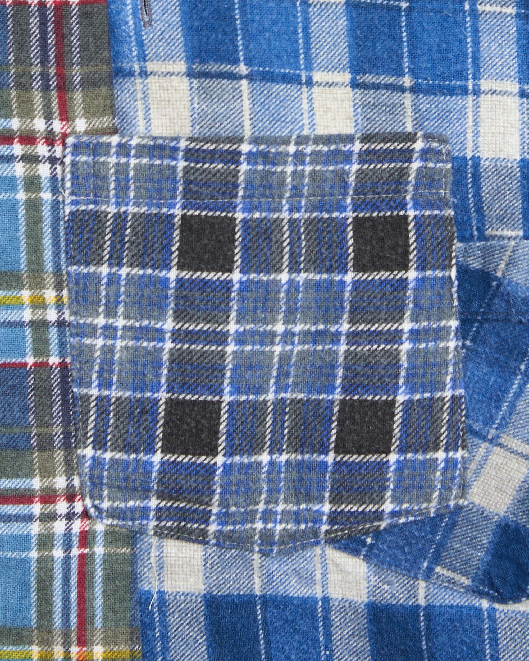 Shirts Needles 7 Cut Flannel Plaid Relaxed Unisex Shirt - SX488-Assorted-L-1