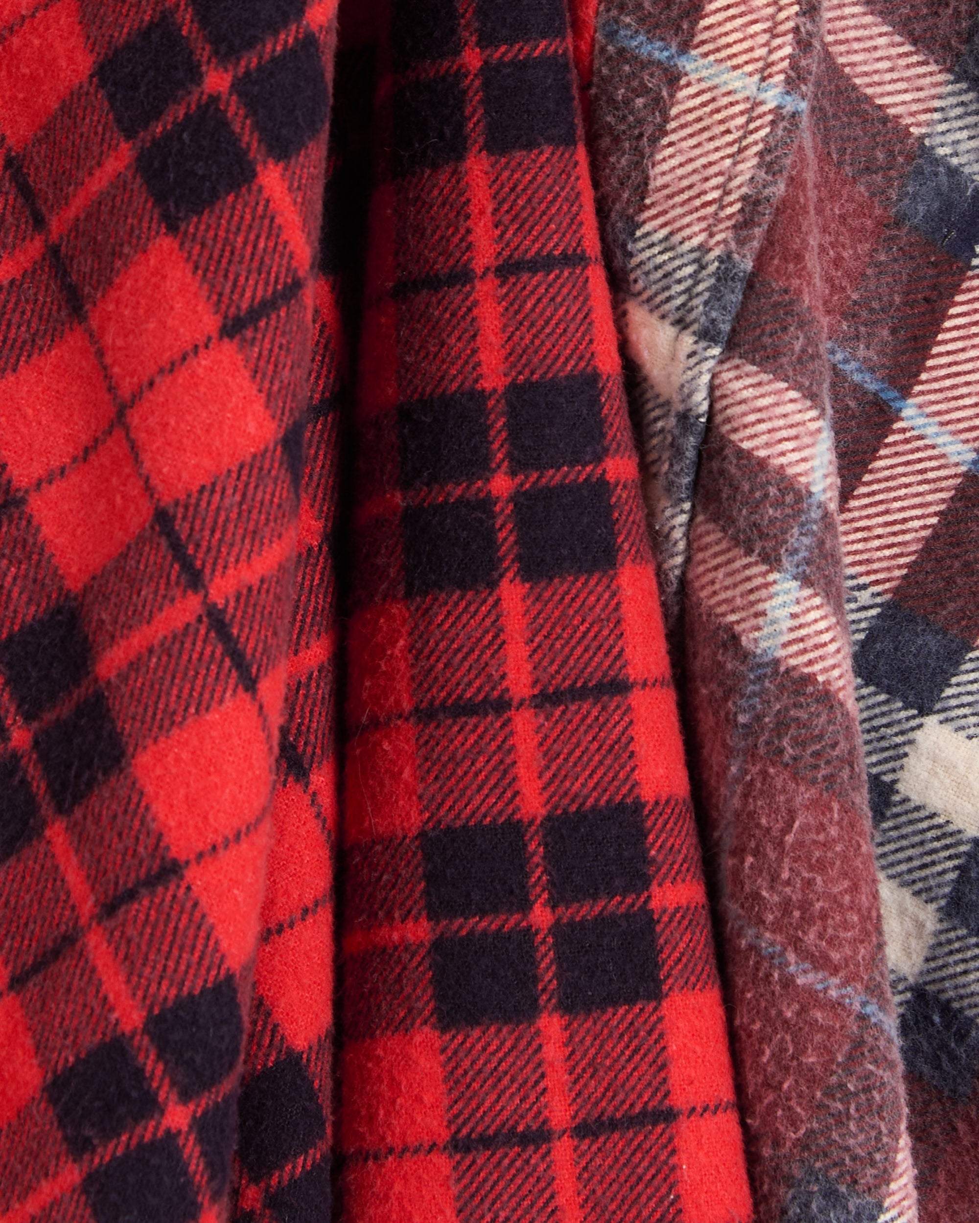 Shirts Needles 7 Cut Flannel Plaid Relaxed Unisex Shirt - SX488-Assorted-S