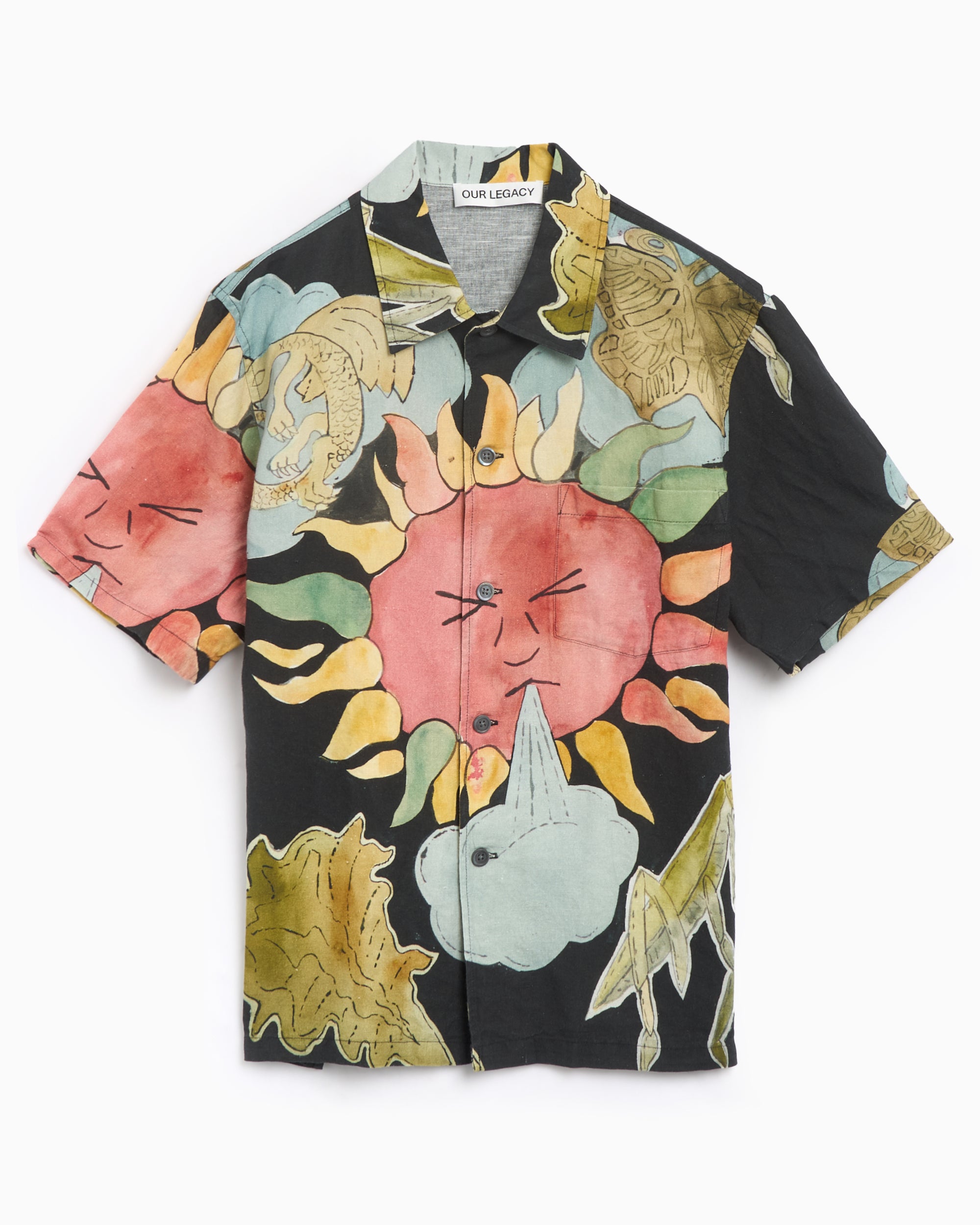 Our Legacy Men's Box Short Sleeve Shirt Boxy Men's Shirt