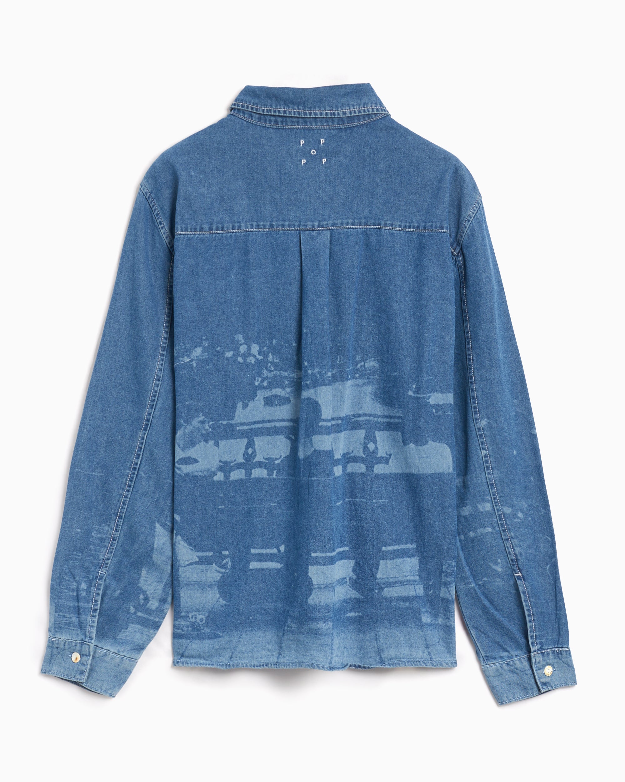 Shirts Pop Trading Company Men's Printed Denim Shirt Men's Shirt - POPAW24_03-009