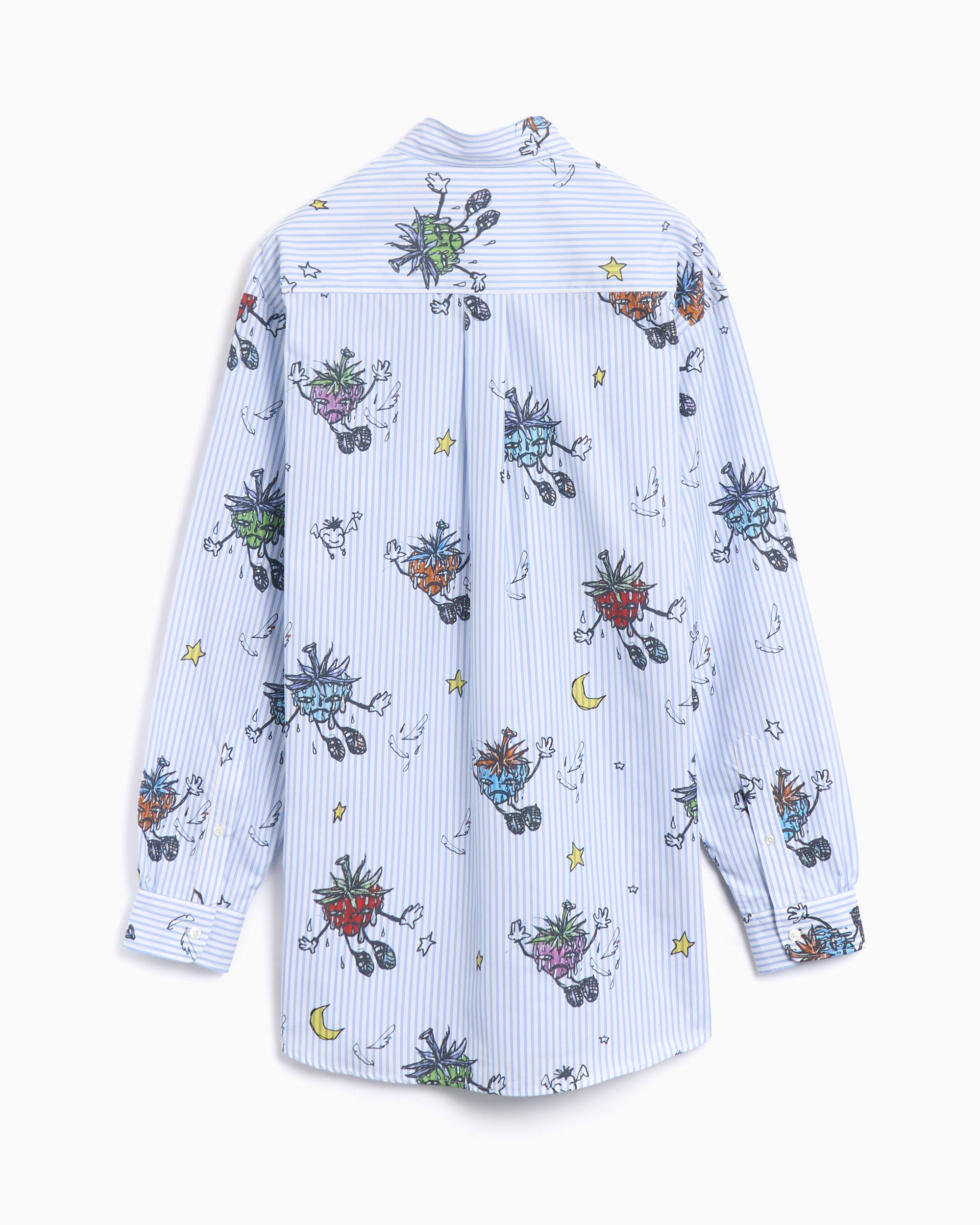 Shirts Sky High Farm Workwear Strawbabies Unisex Button Down Shirt Relaxed Unisex Shirt - SHF07B012-1