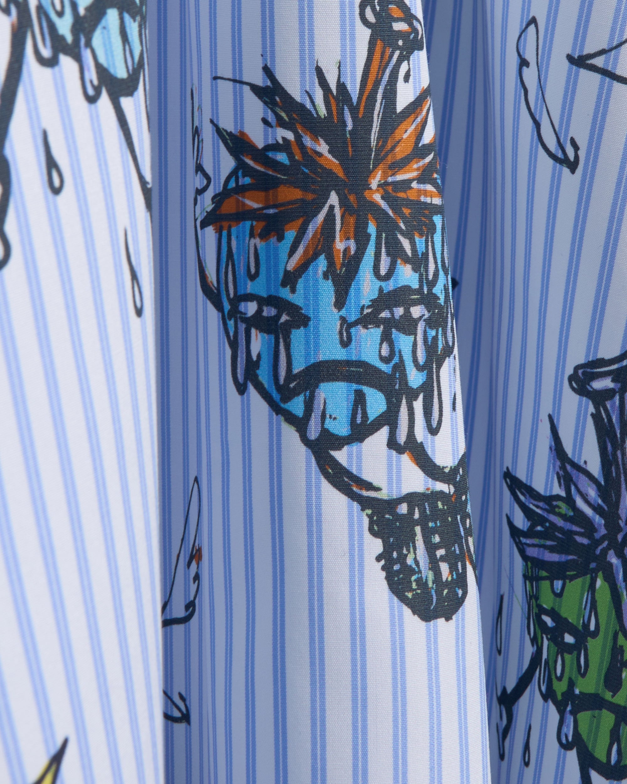 Shirts Sky High Farm Workwear Strawbabies Unisex Button Down Shirt Relaxed Unisex Shirt - SHF07B012-1