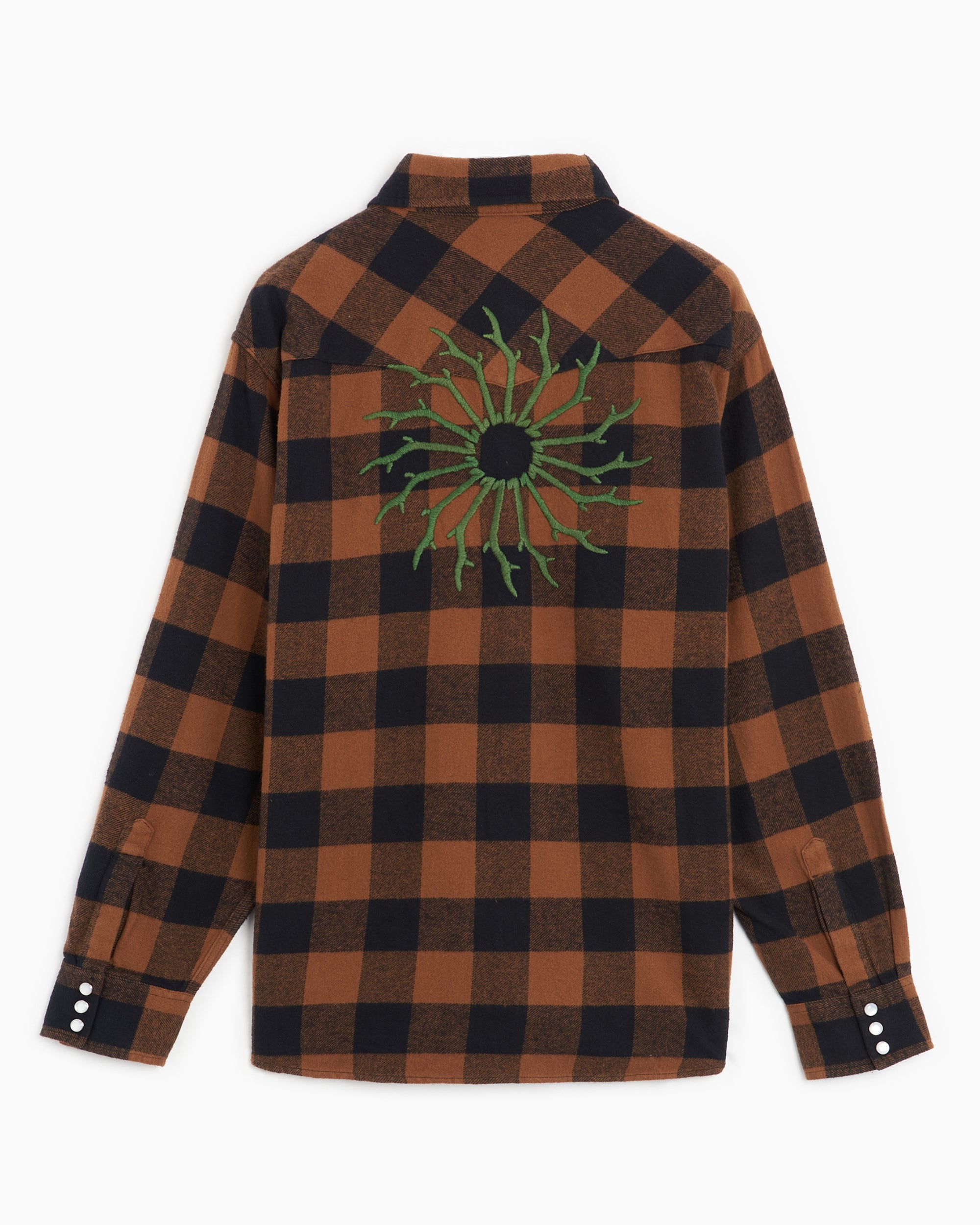 Shirts South2 West8 Western Men's Twill Shirt Men's Shirt - NS784-A-Brown-Black