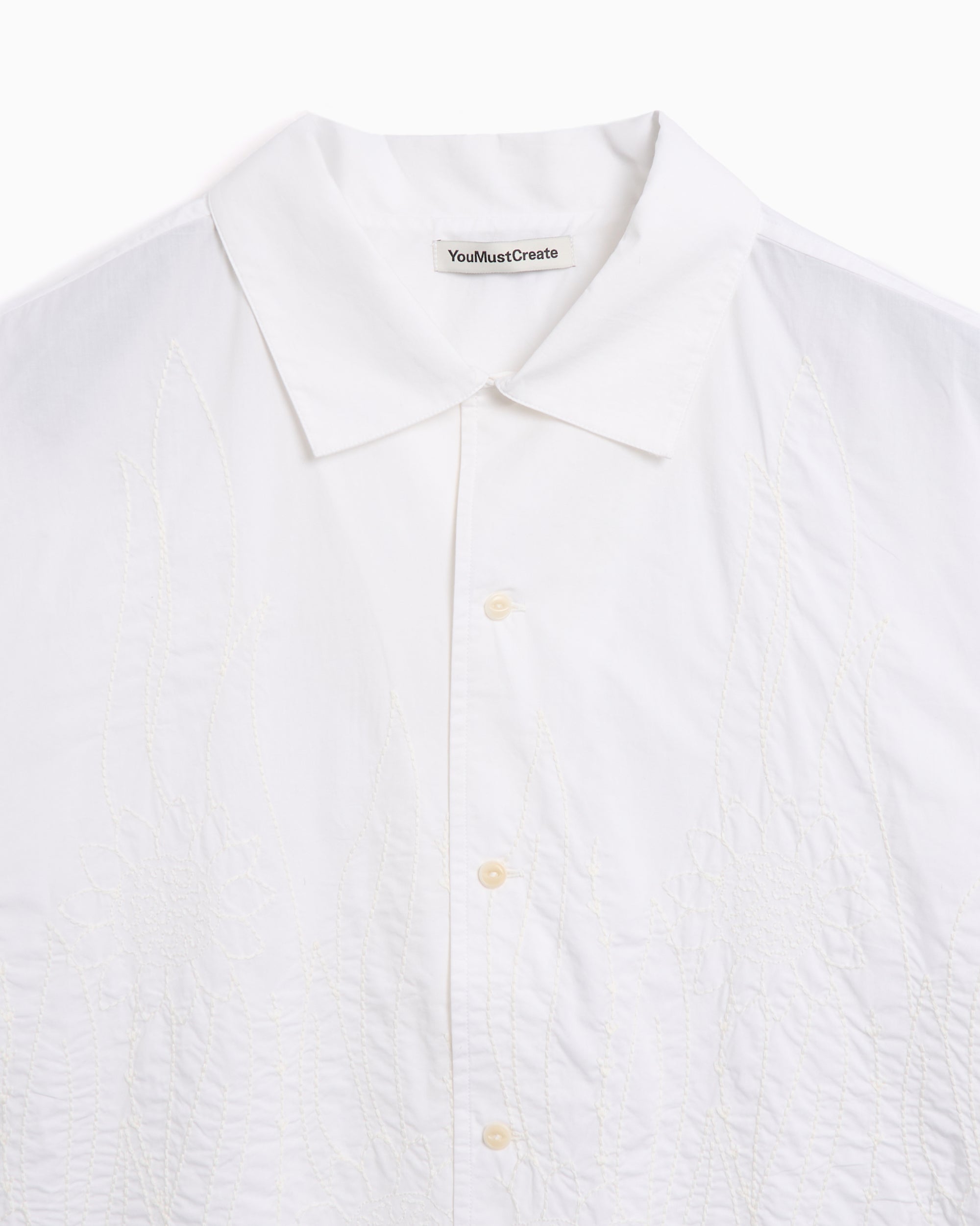Shirts YMC Sidri Men's Short Sleeve Shirt Relaxed Men's Shirt - P2YAA-WHITE
