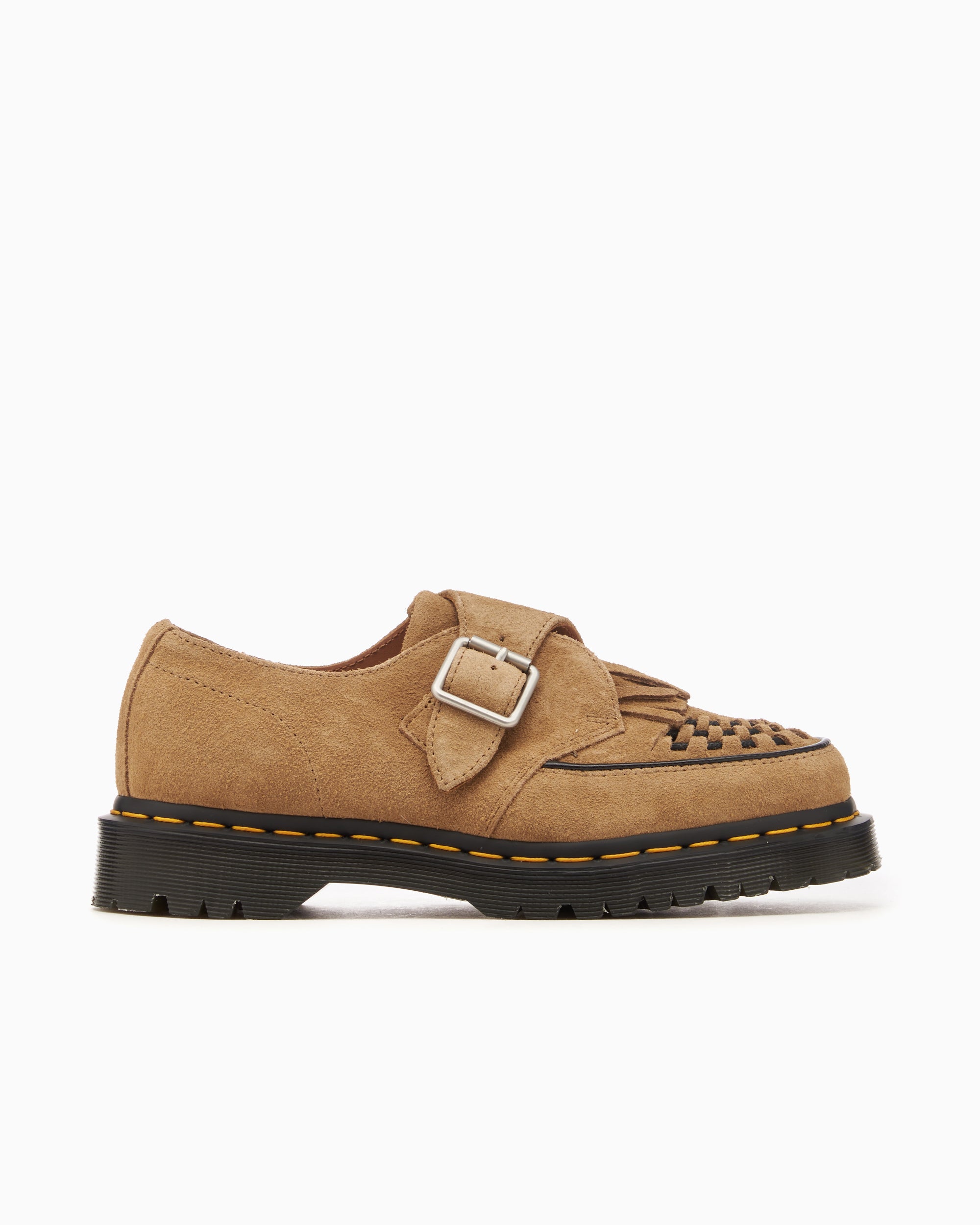 【Dr.Martens】Ramsey Monk KLT ベージュ UK7 革靴 Dr. Martens Ramsey Suede Kiltie Buckle Creepers