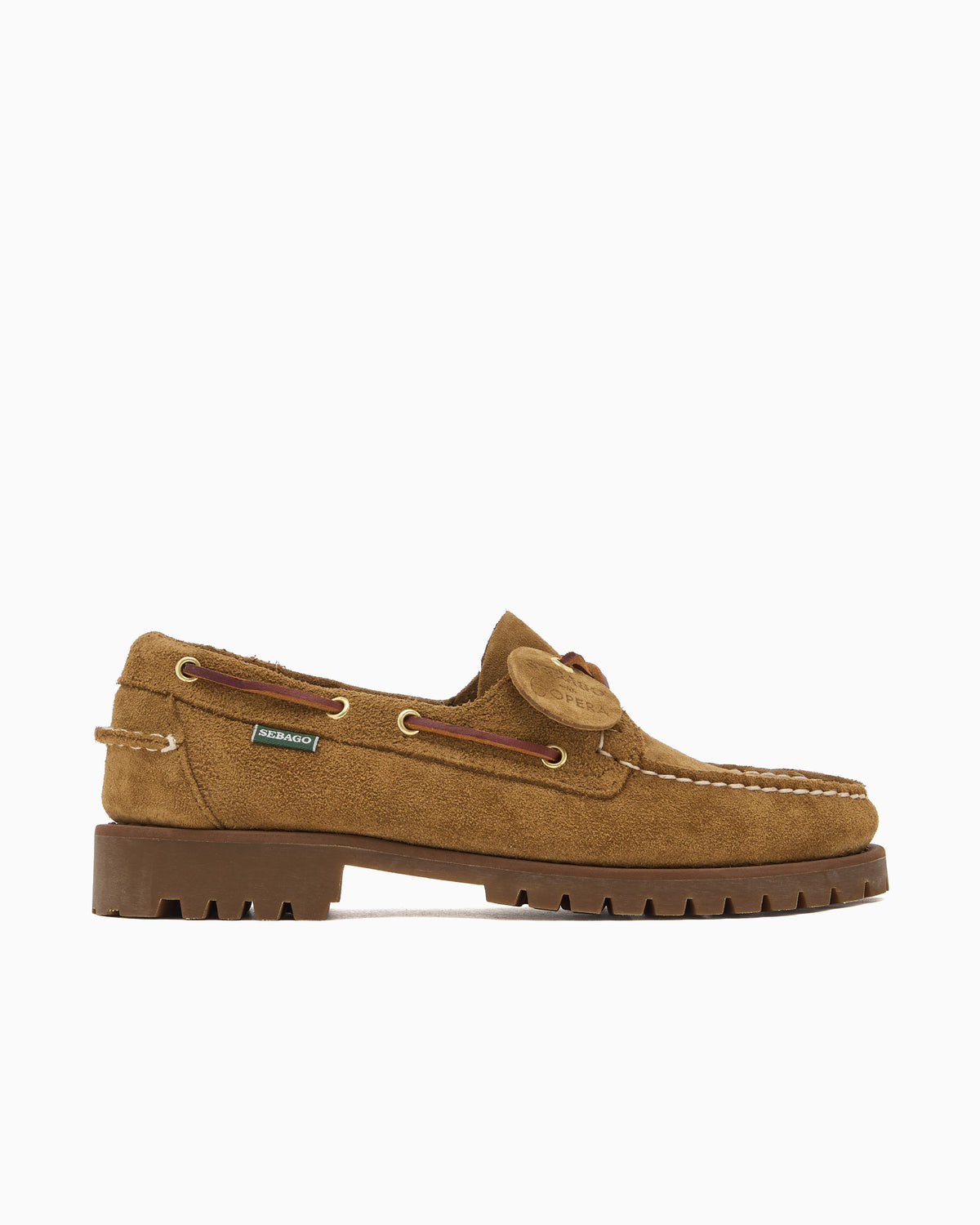 Sebago Tan and Brown Men\'s Boots Sebago Campsides Sebago Docksides Portland Sebago Tan Suede  main image 2