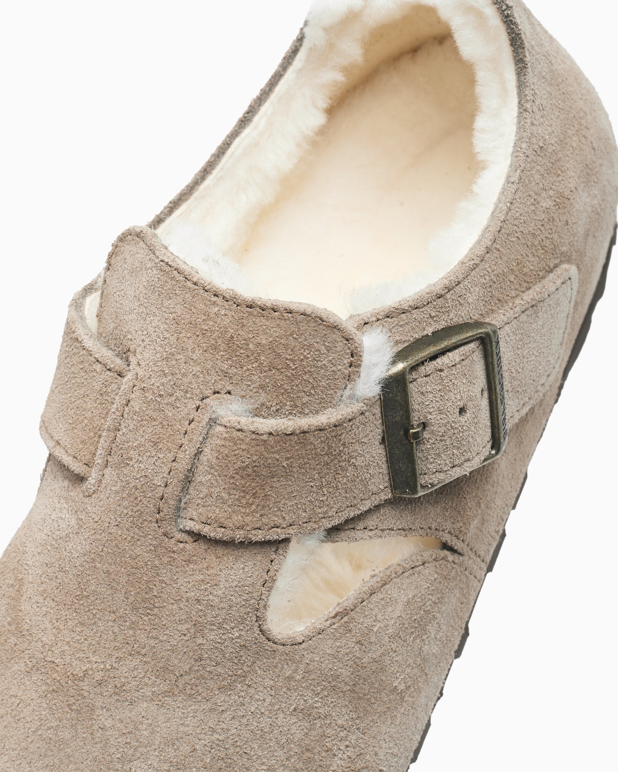 Shoes Zapatos BIRKENSTOCK Women's London Shearling Suede Leather Regular Unisex Women's Shoes - 1028470