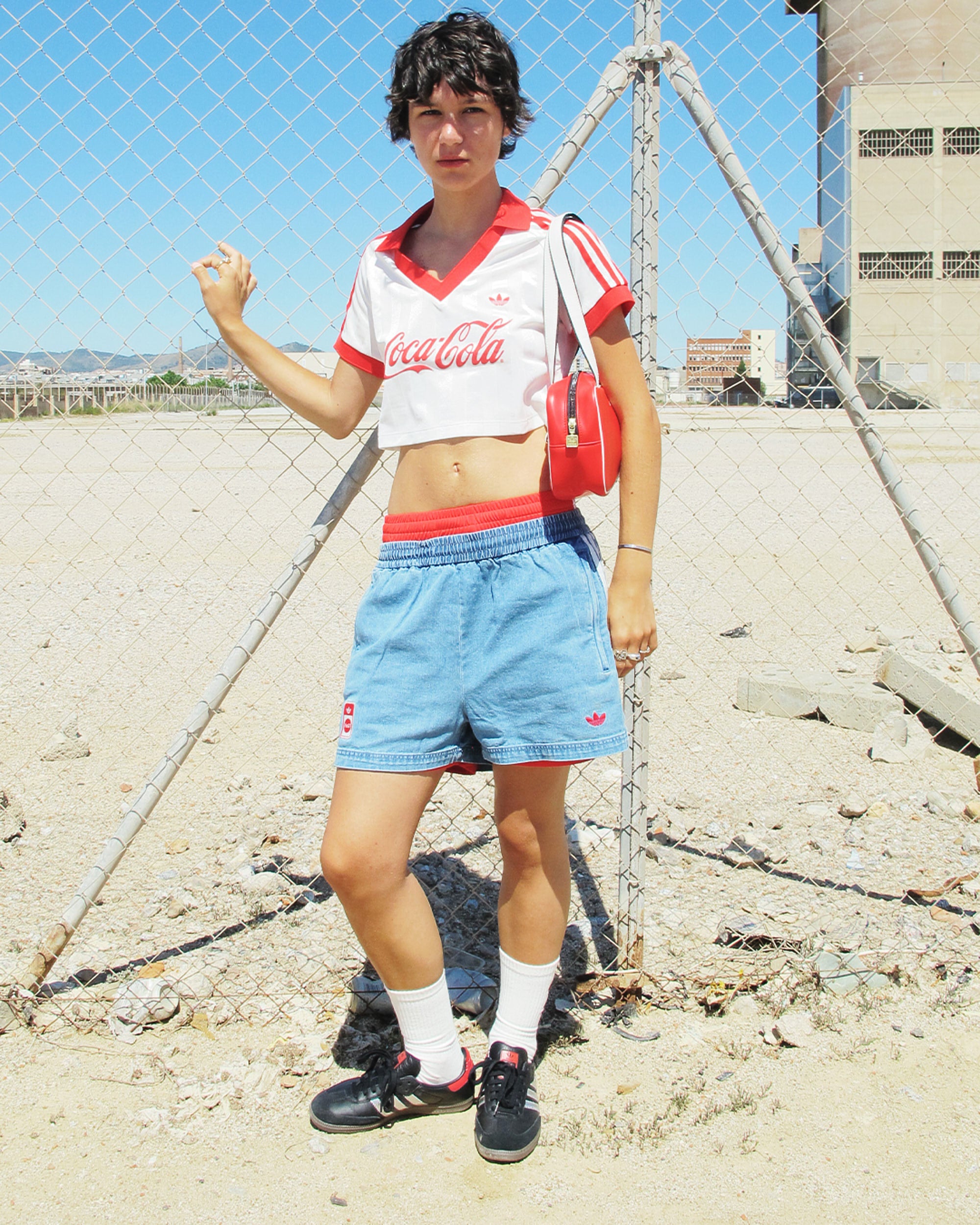 Shorts adidas Originals x Coca-Cola Denim Women's Shorts - KY7564