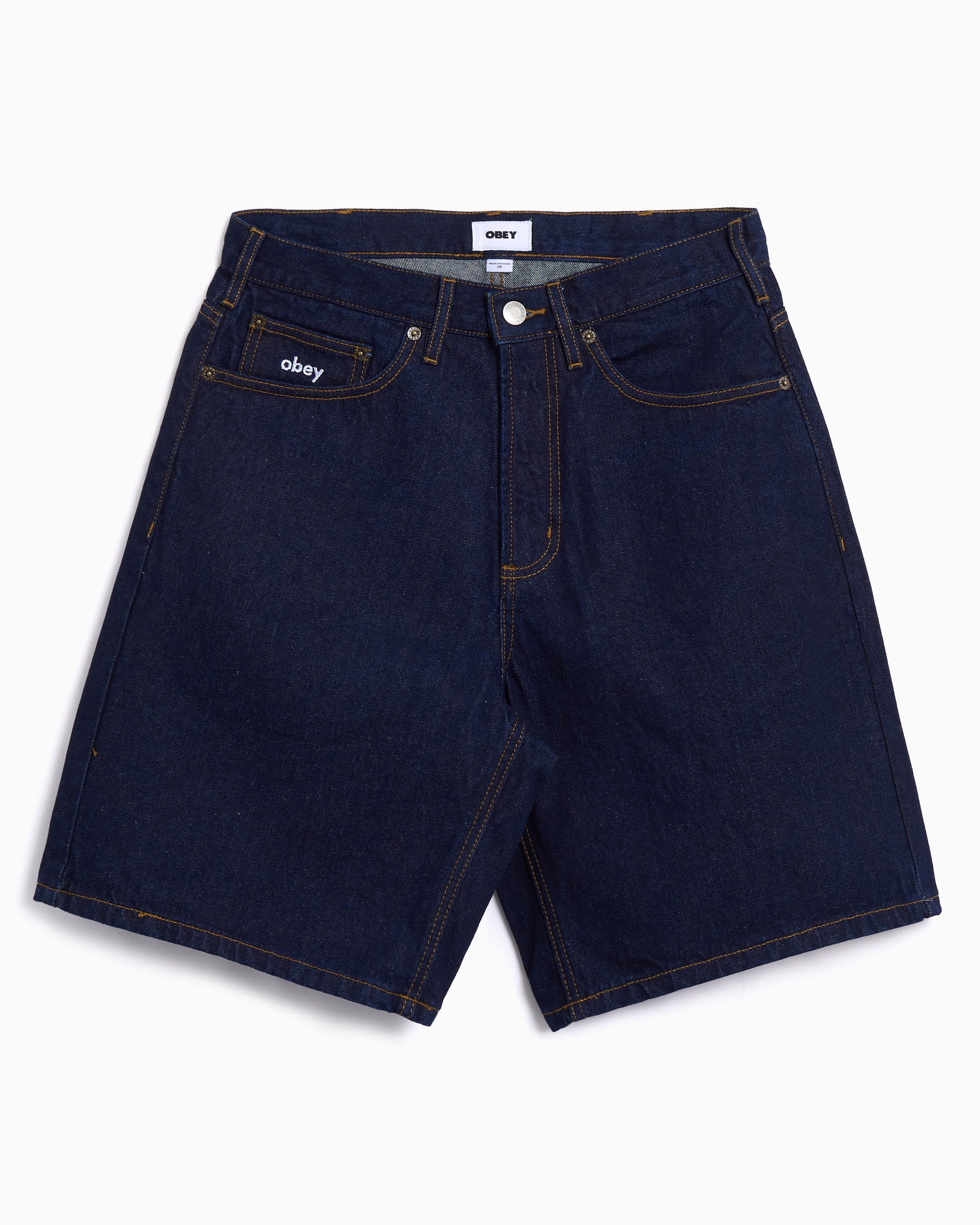 Shorts OBEY Clothing Bigwig Denim Relaxed Men's Shorts - 172100090-RID