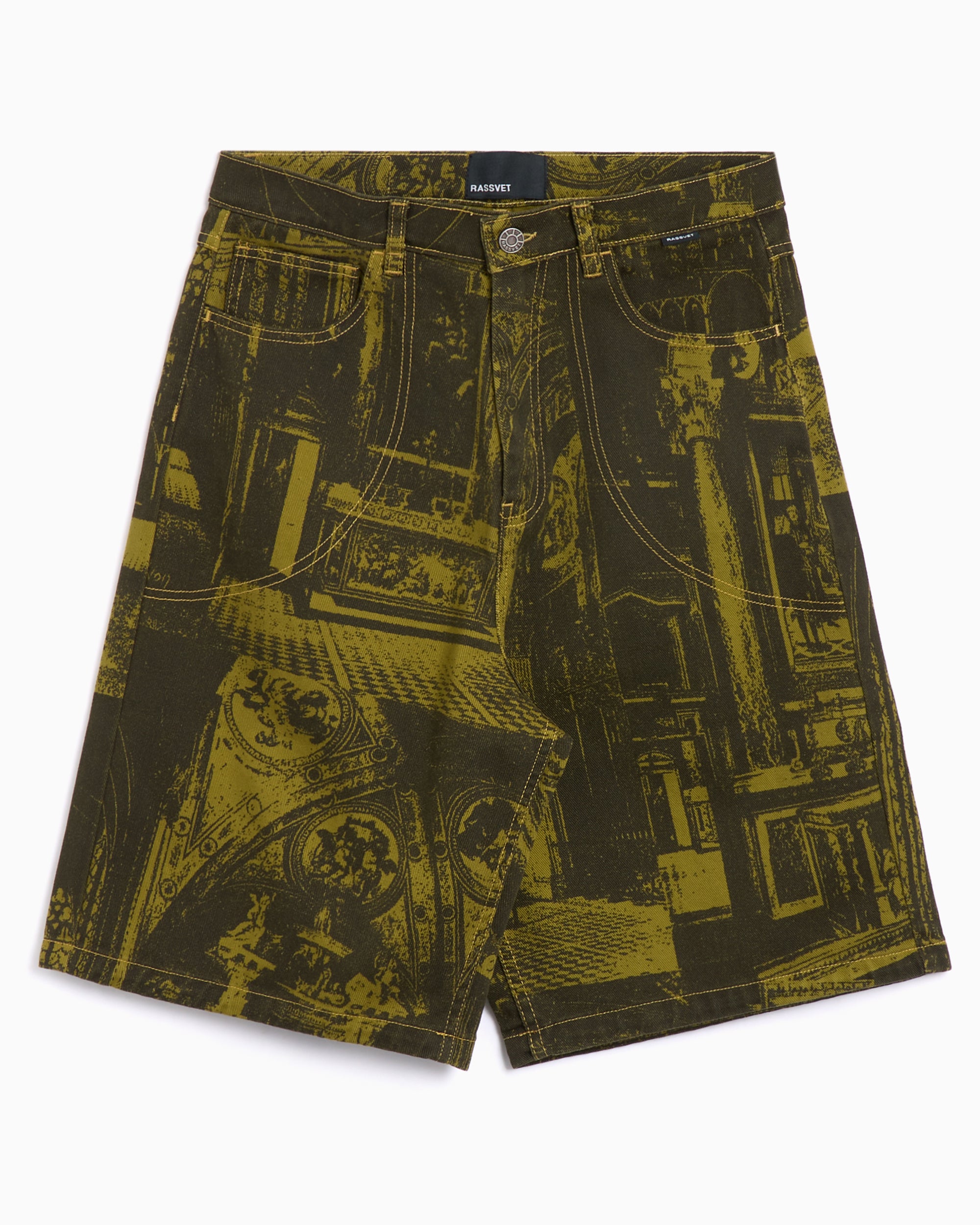 Shorts Rassvet Castle Printed Men's Denim Shorts Men's Shorts - PACC16P014-1