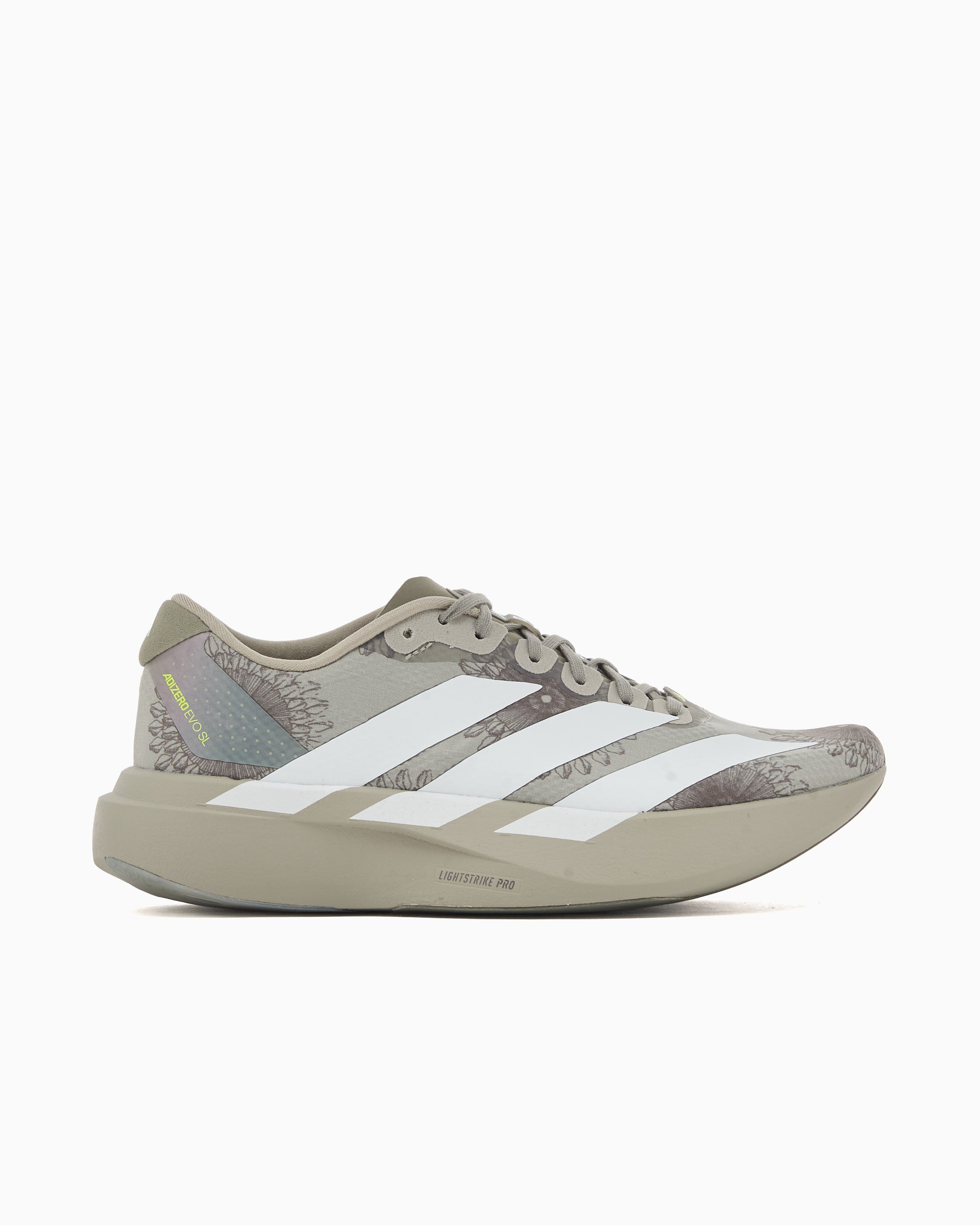 adidas gazelle silver green womens adidas Women's Adizero Evo SL Running Shoes, Size 7.5, White/Teal/Grey main image 1