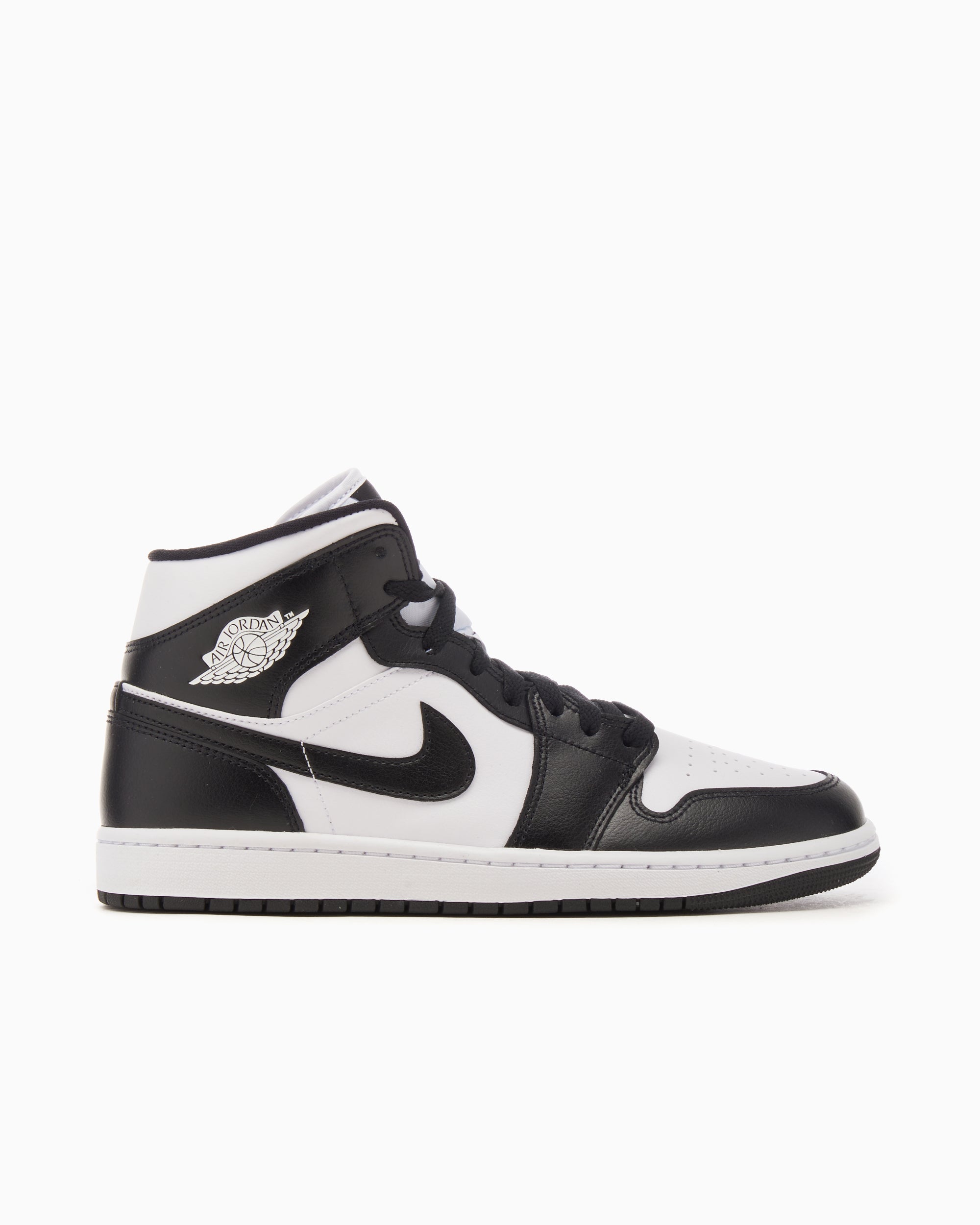 WMNS Nike Air Jordan 1 MID 白黒 パンダ スニーカー Air Jordan Women's 1 Mid 