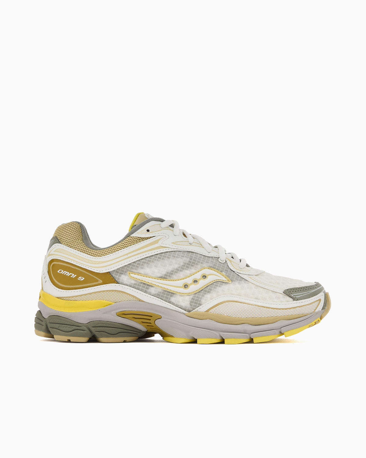 Saucony ProGrid Omni 9 ‘Yellow Gold’ Sneakers Size US Men’s 10 (NEW) Saucony S70739-7 Progrid Omni 9 Gold Mens Lifestyle Shoe  main image 3