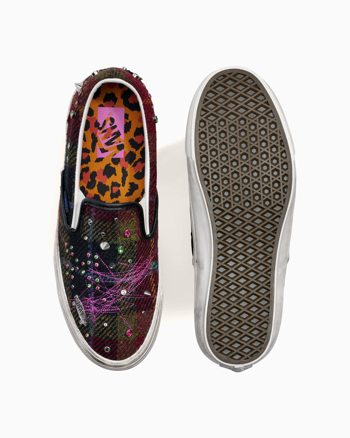Sneakers Vans x Harris Tweed Premium LX Classic Slip-On 98 - VN000E96BJN1