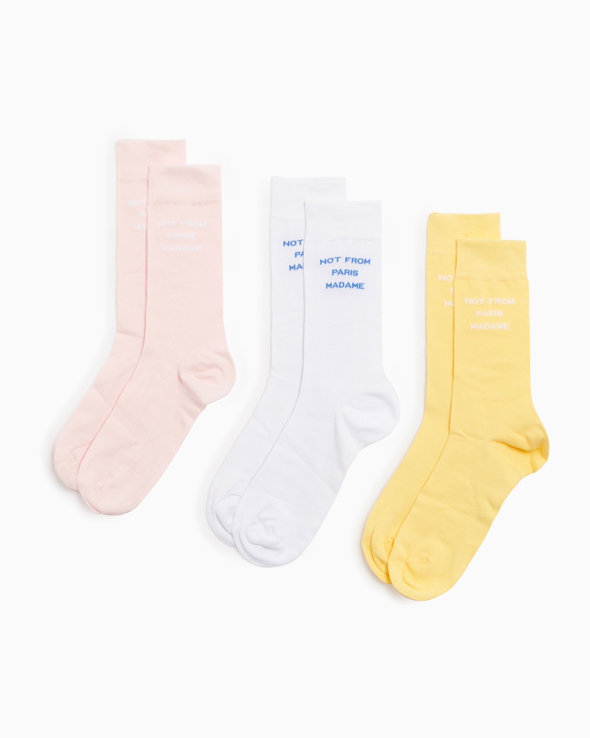 Socks Drôle de Monsieur Not From Paris Madame Unisex Socks Unisex Socks - SK101-CO024-MC